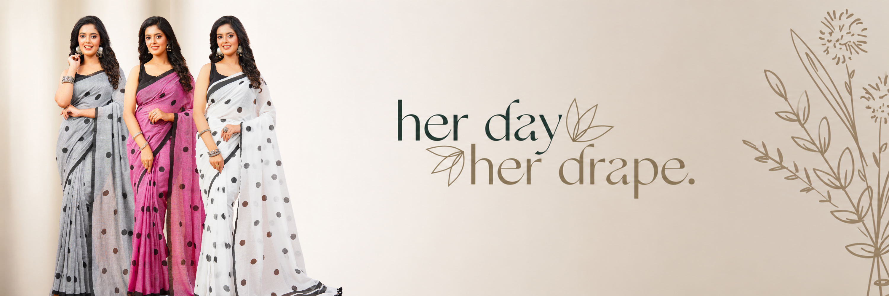 Polka Dot Sarees