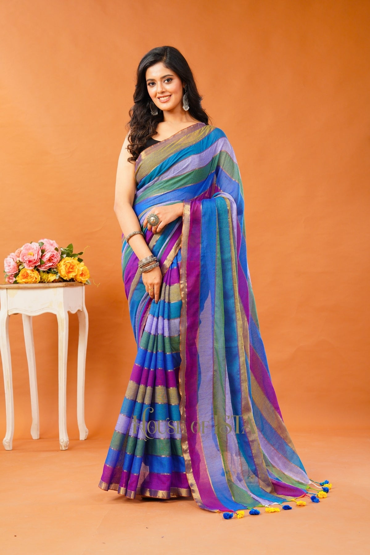 Neel Rekha Premium Cotton Saree