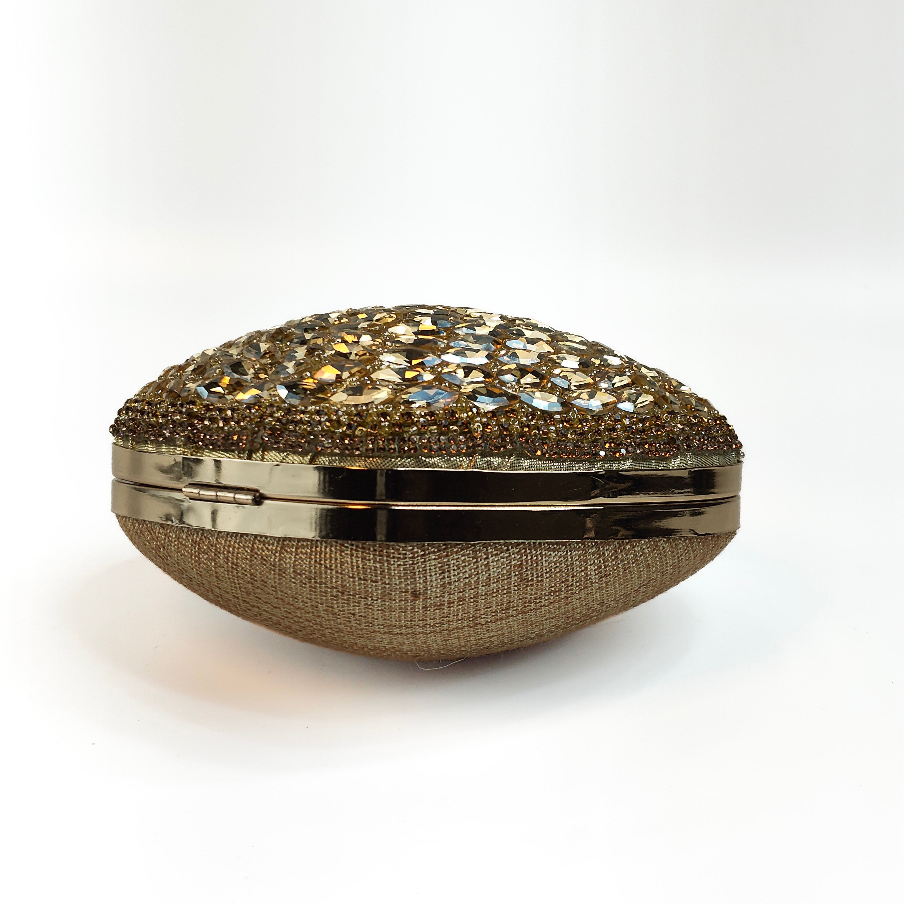 Crystal Encrusted Heart Clutch