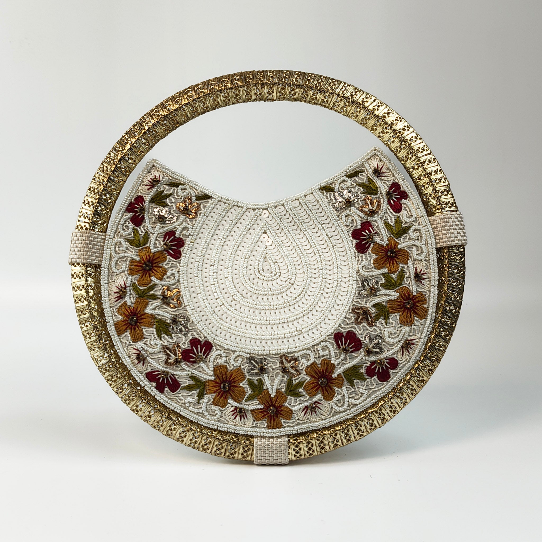 Luna Blanc Premium Round Clutch