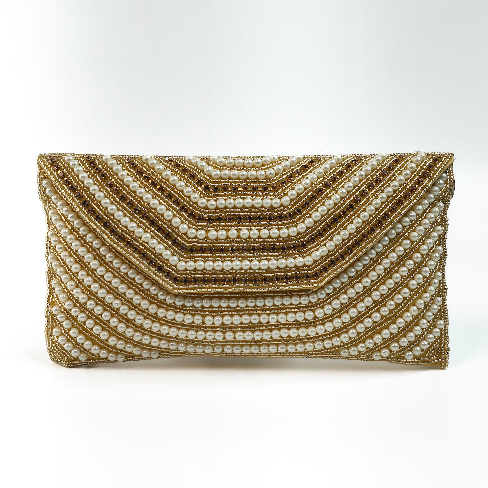 Nazm Pearl Envelope Clutch