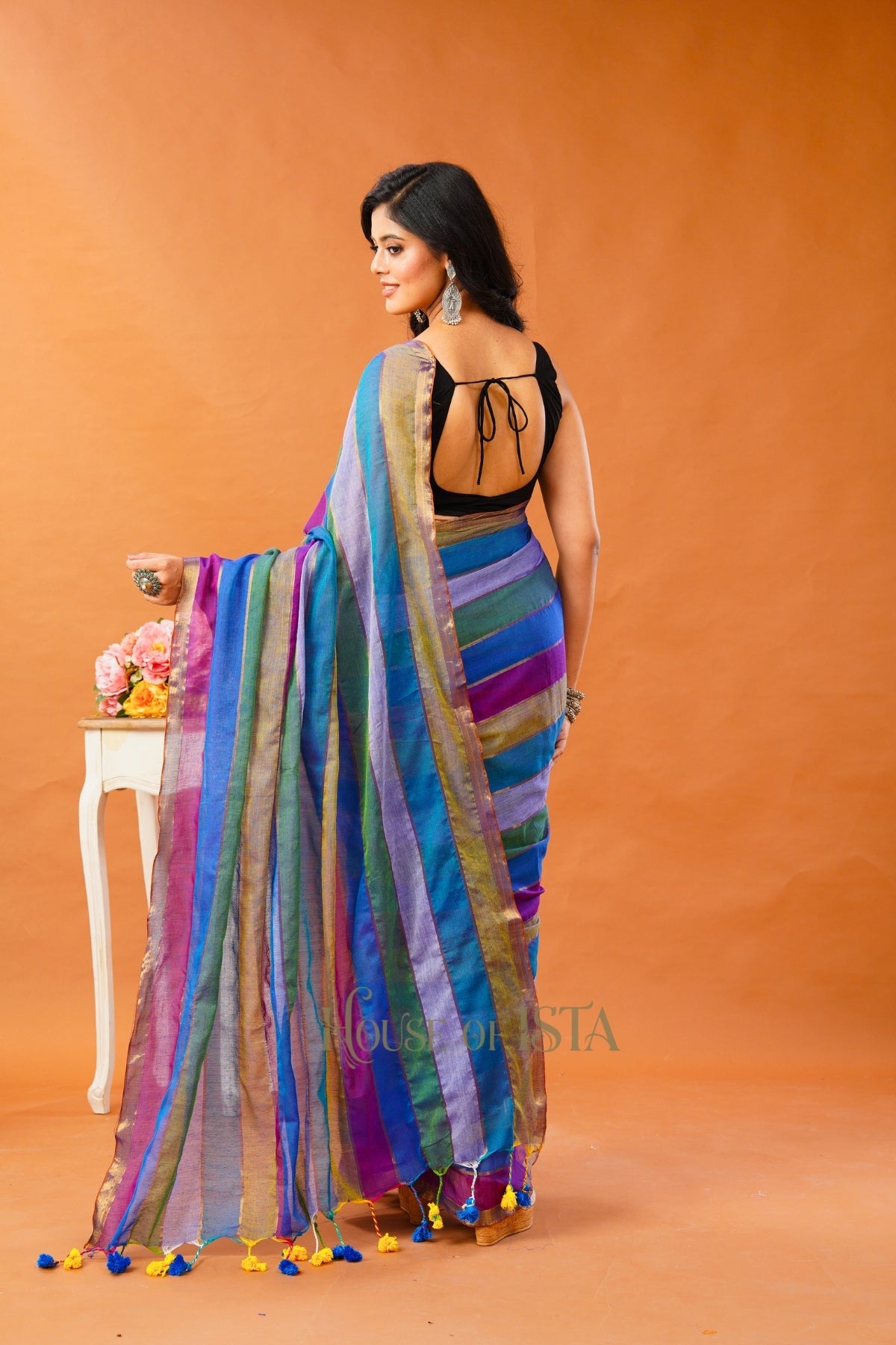 Neel Rekha Premium Cotton Saree