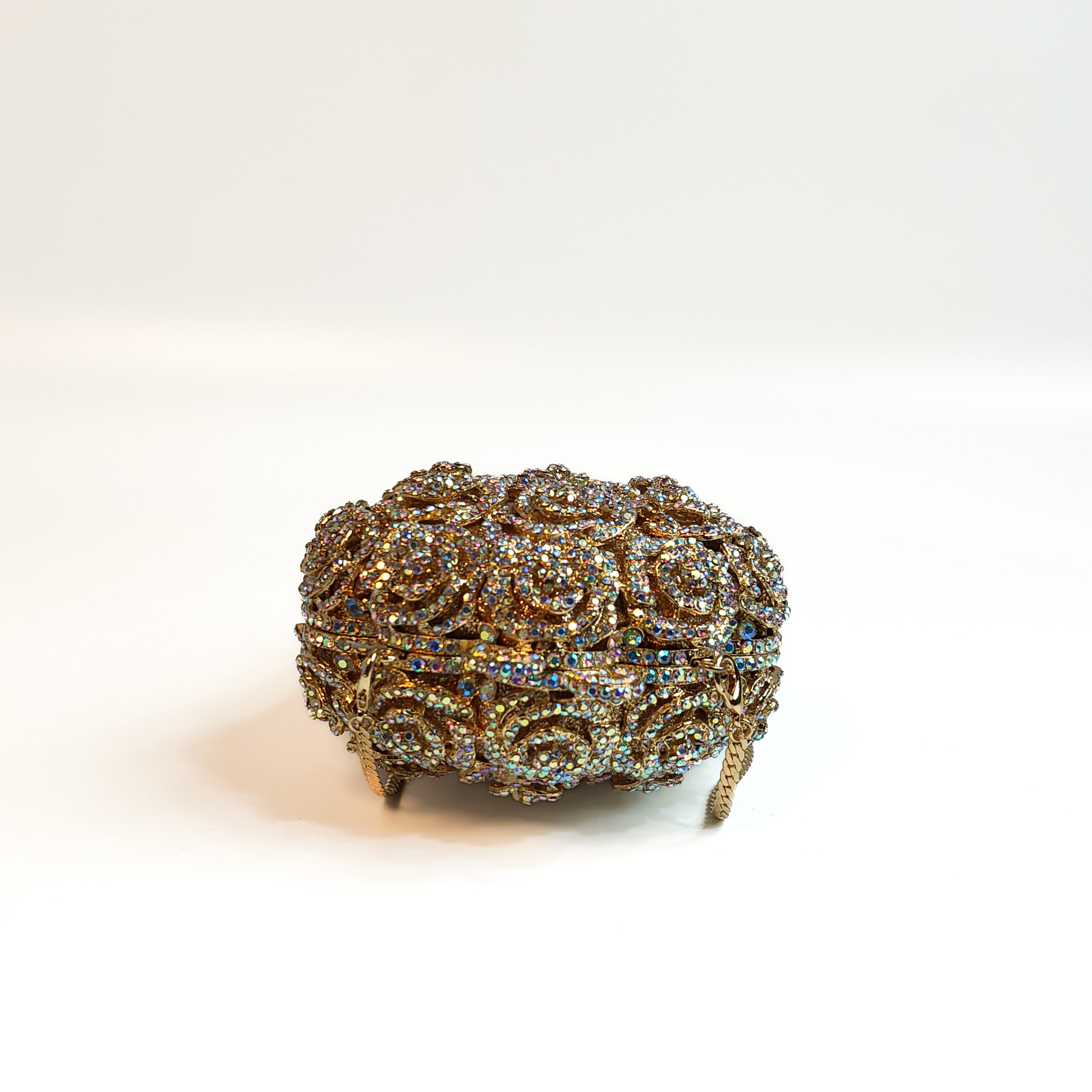 Crystal Rose Bouquet Luxe Clutch