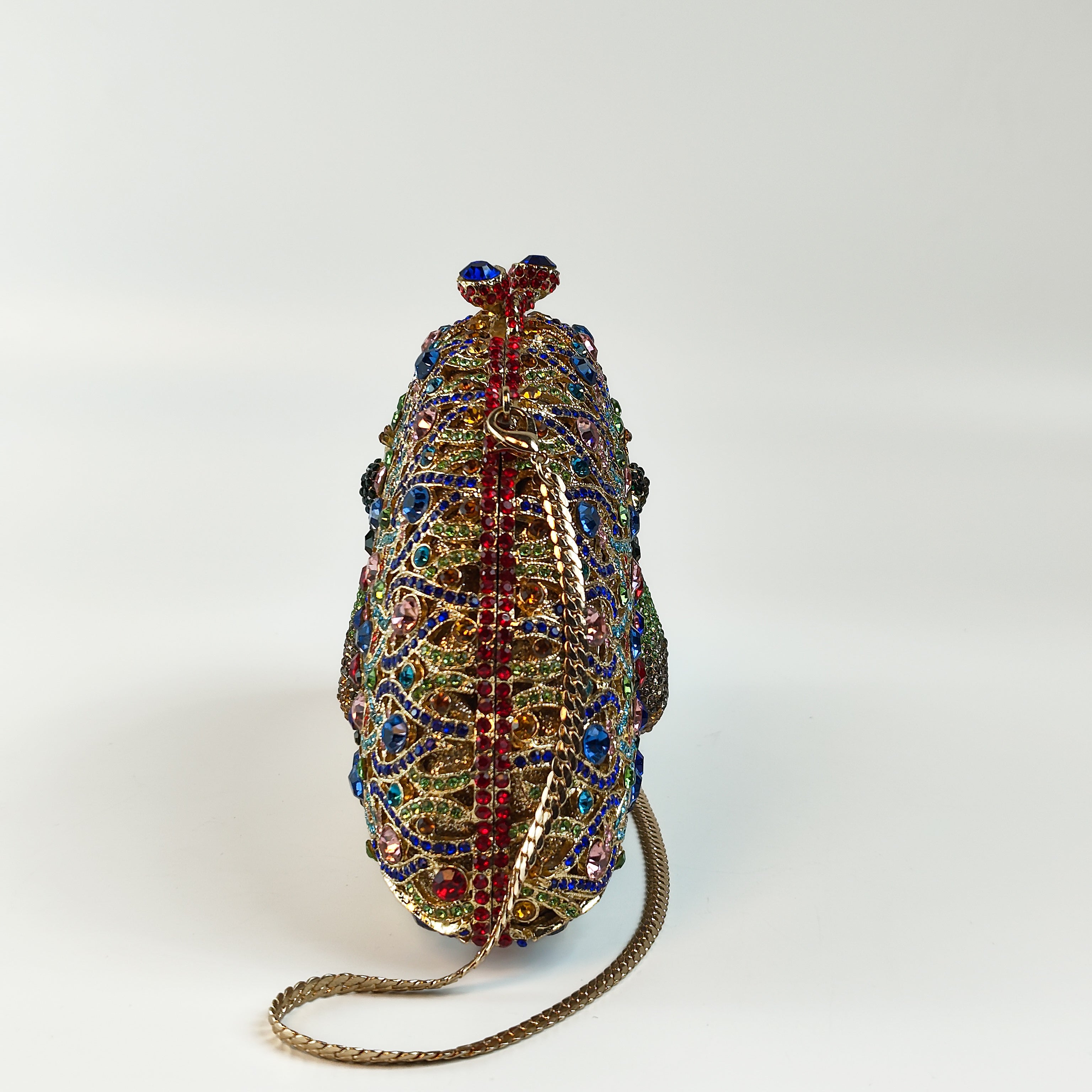 Peacock Royale Embellished Designer Clutch