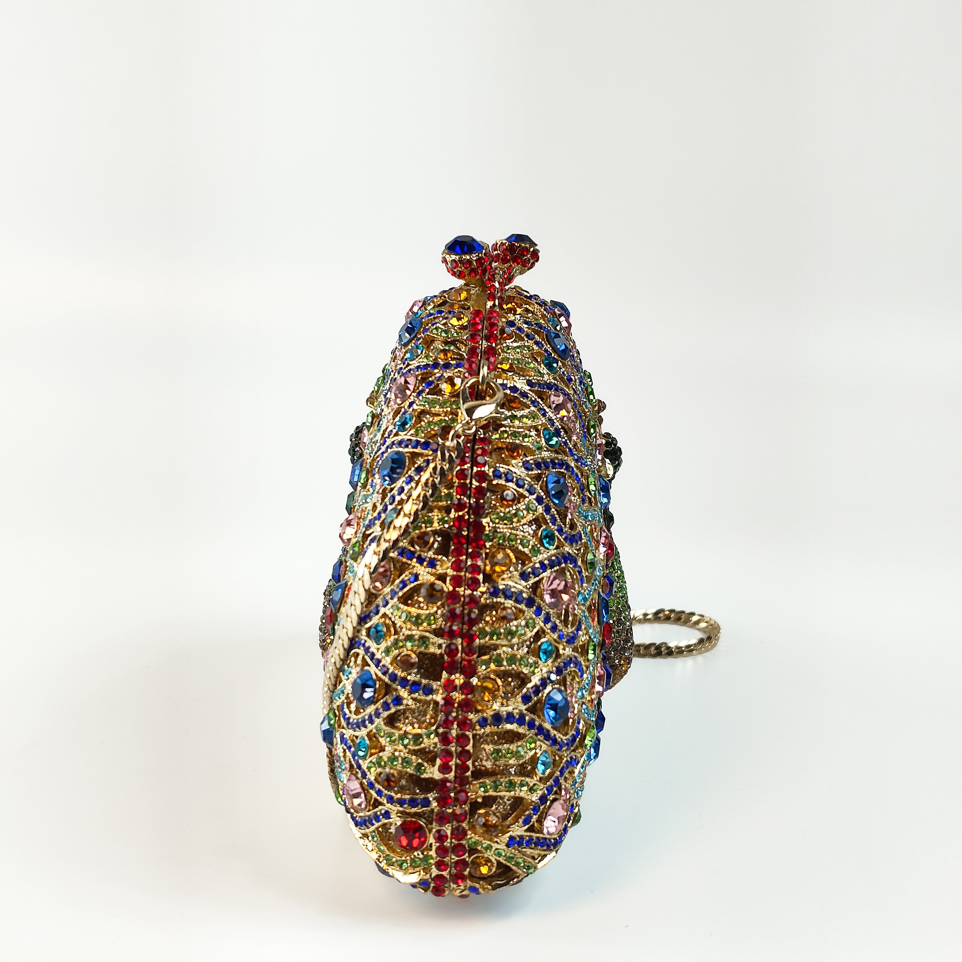 Peacock Royale Embellished Designer Clutch
