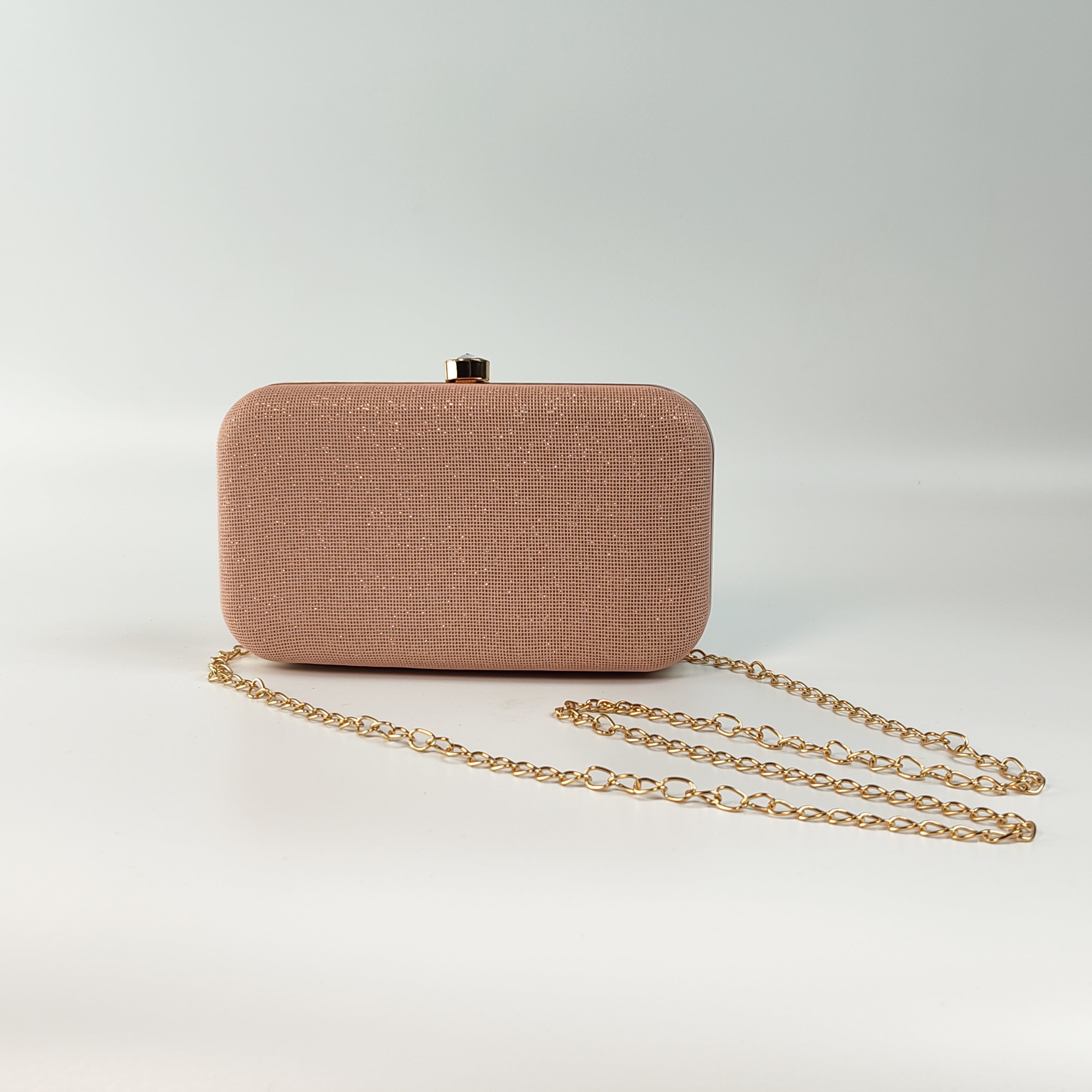 Blush Luxe Hard Clutch