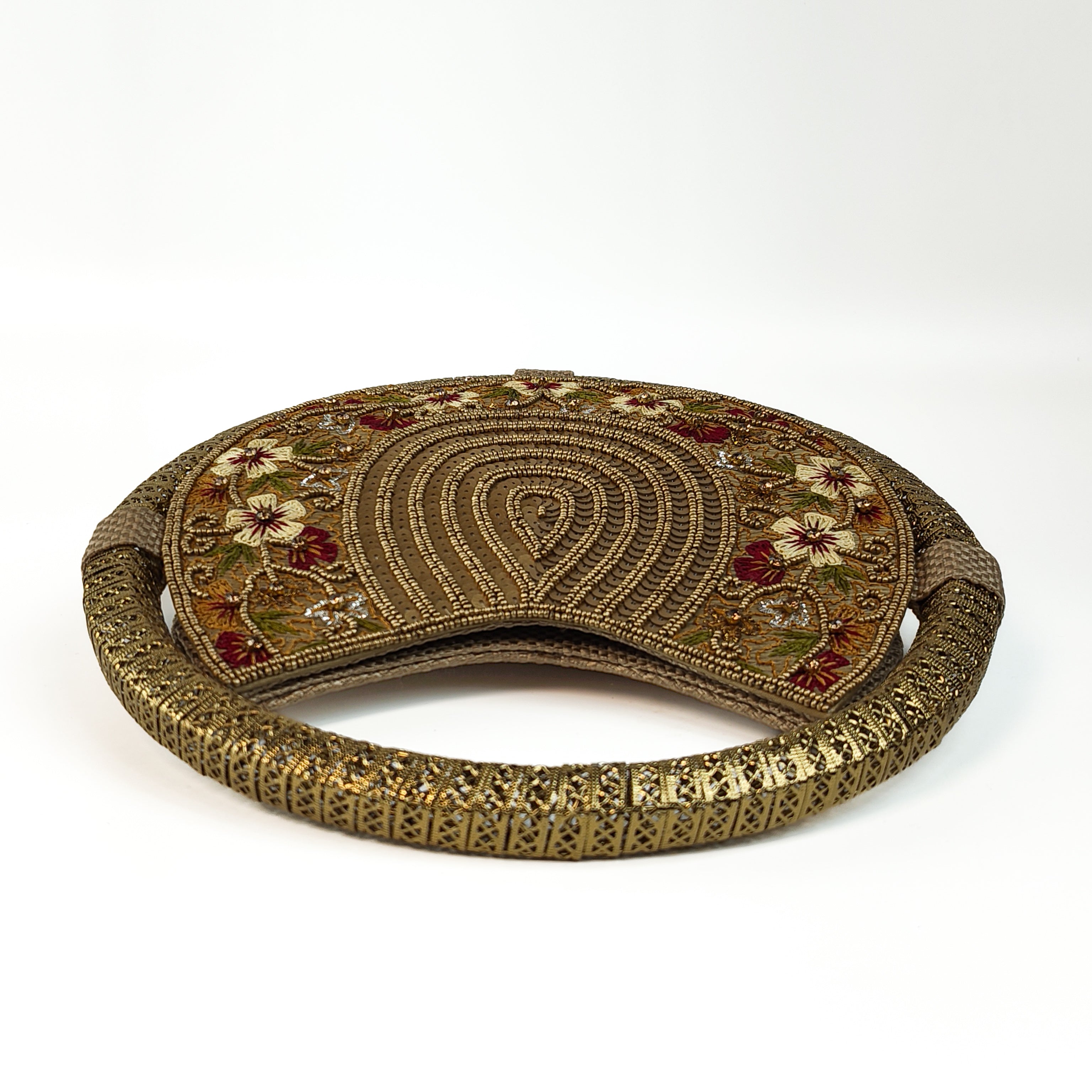 The Marigold Mandala Round Clutch