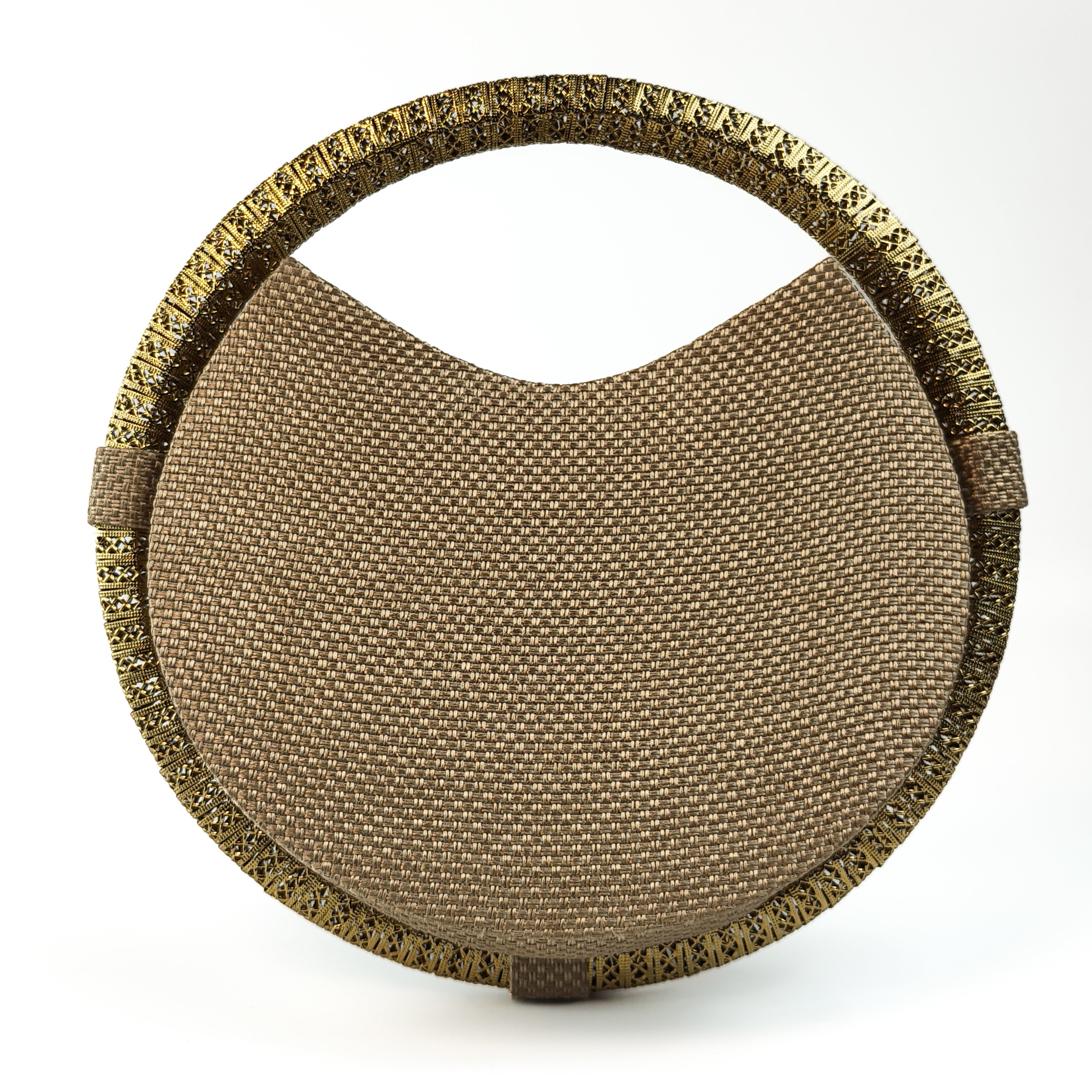 The Marigold Mandala Round Clutch