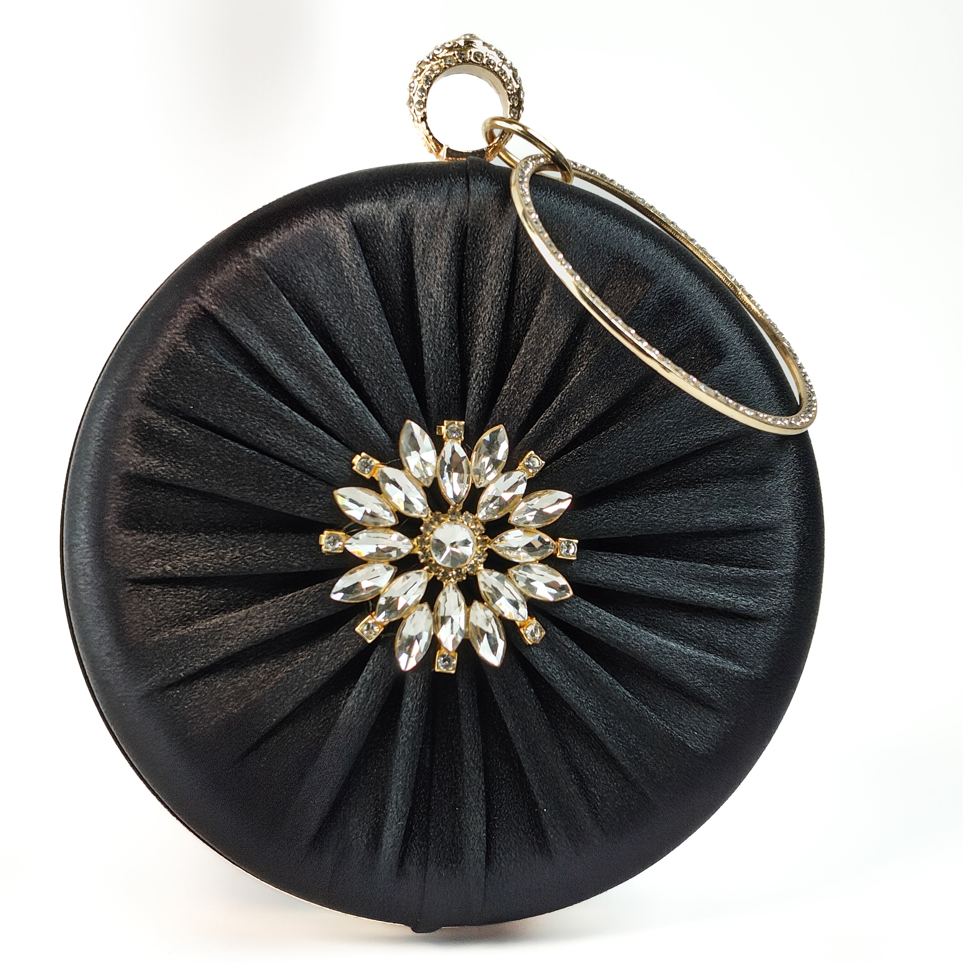 The Midnight Aura Ring Handle Clutch