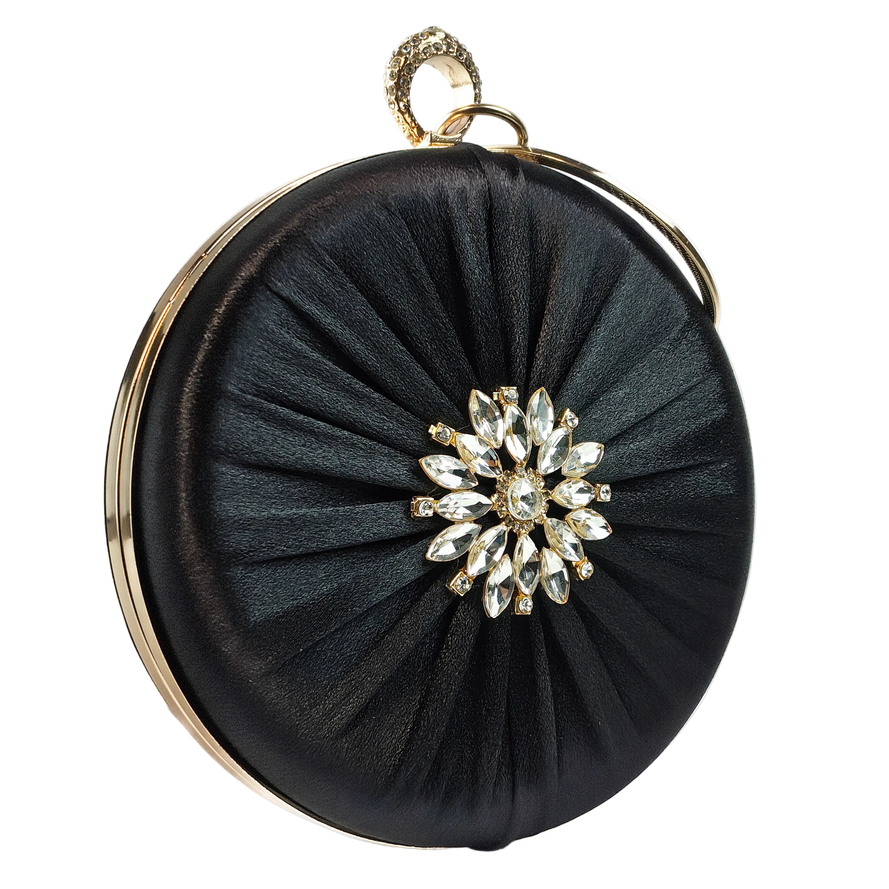 The Midnight Aura Ring Handle Clutch