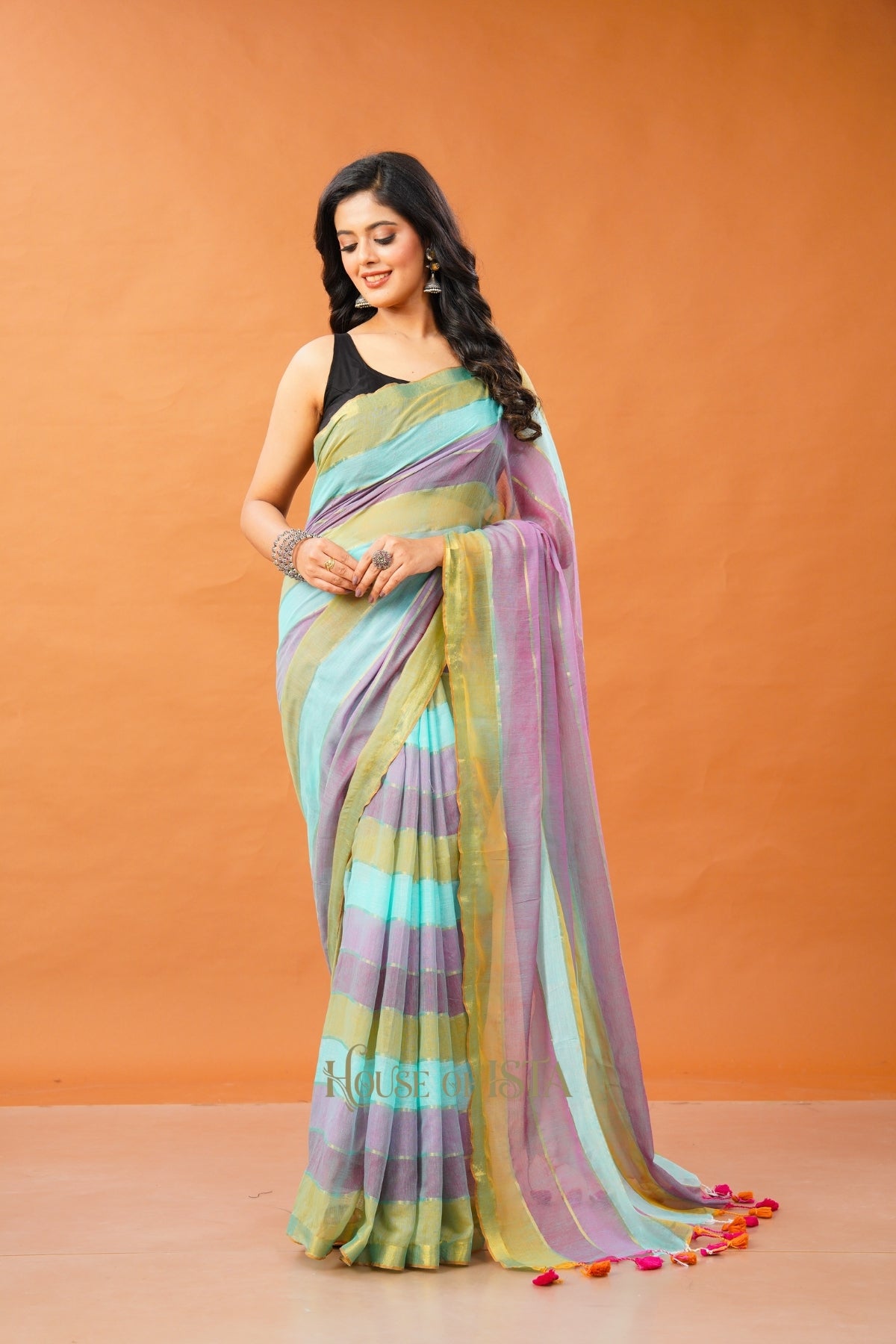 The Berry Breeze Premium Cotton Saree
