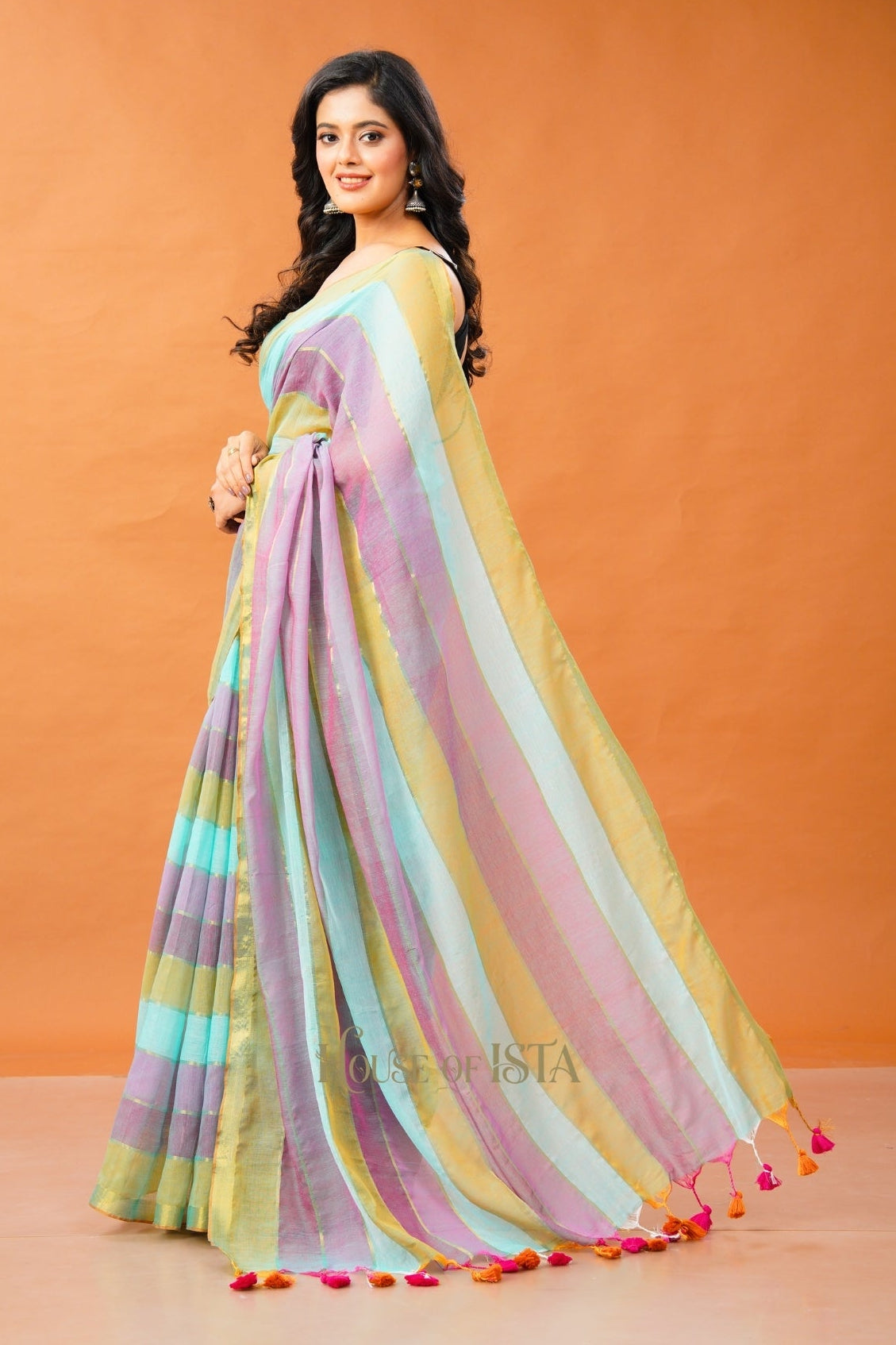 The Berry Breeze Premium Cotton Saree