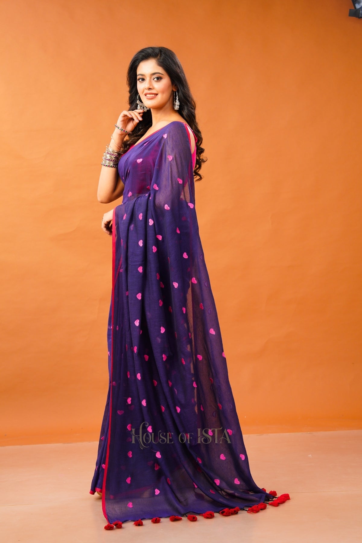 The Hearts Secret Cotton Saree