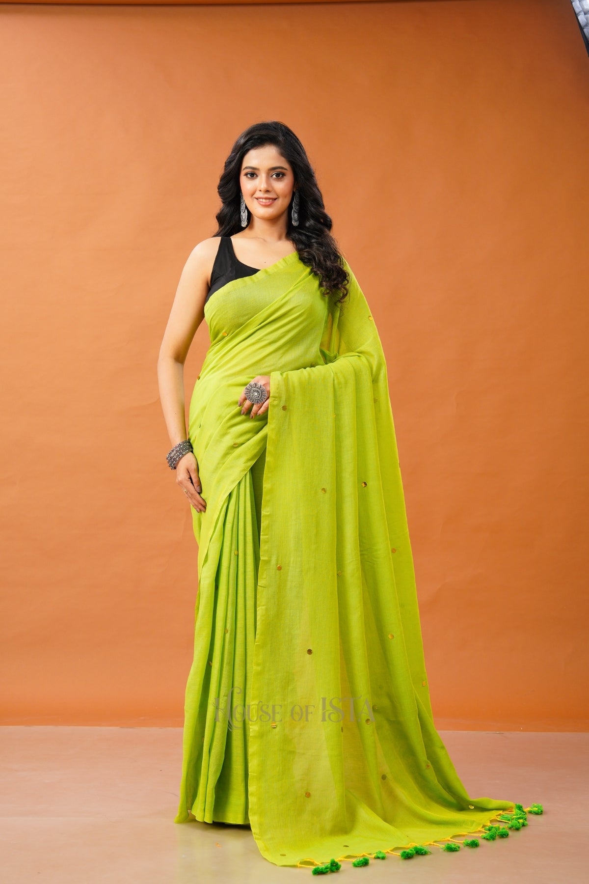 Neon Nectar Cotton Saree