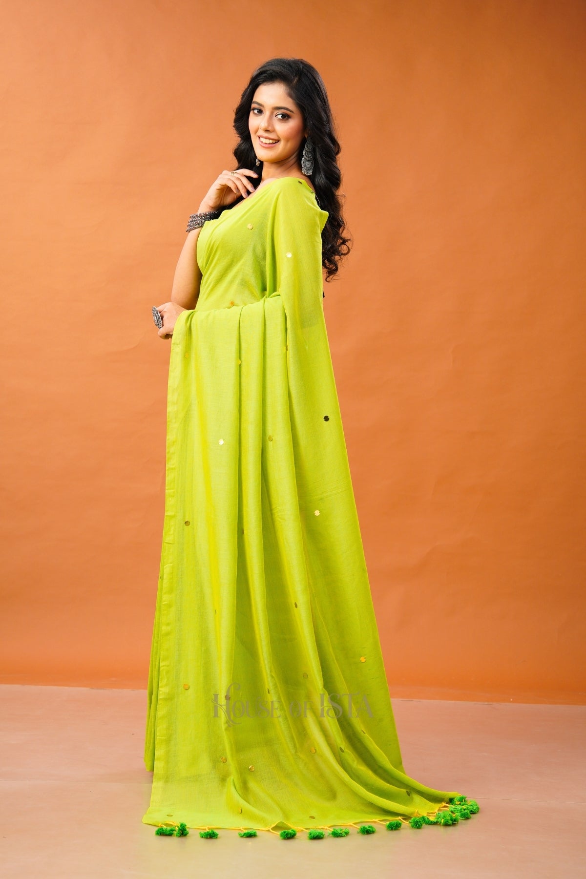 Neon Nectar Cotton Saree