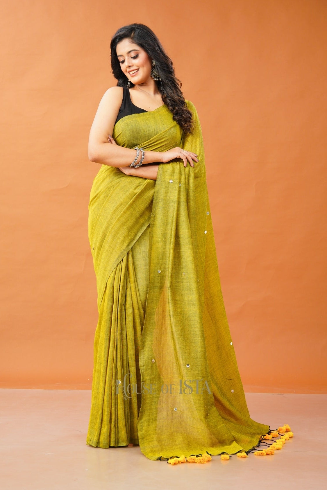 Amber Aura Cotton Saree