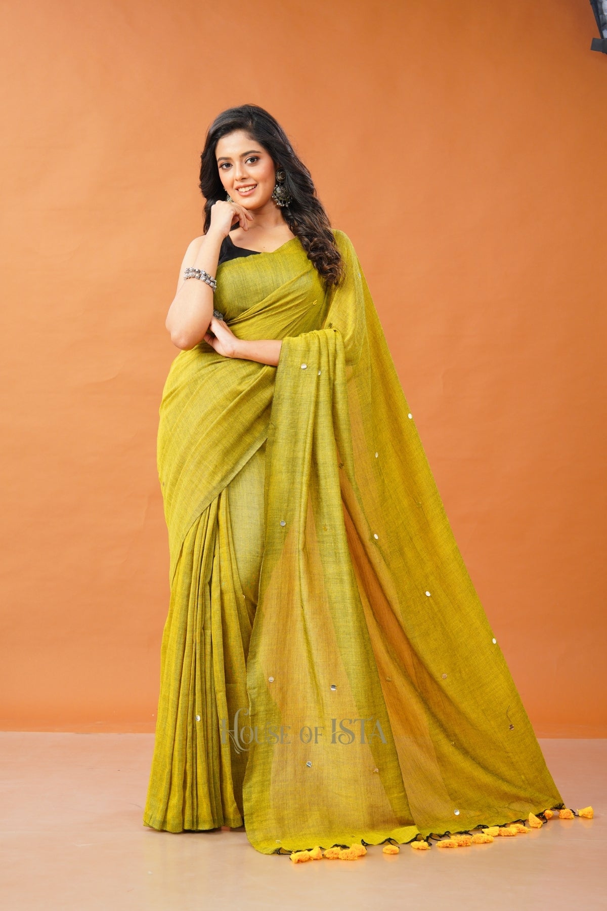 Amber Aura Cotton Saree