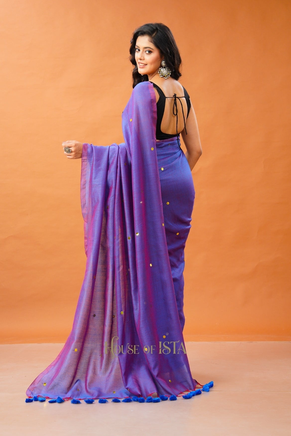 Lilac Haze Cotton Saree