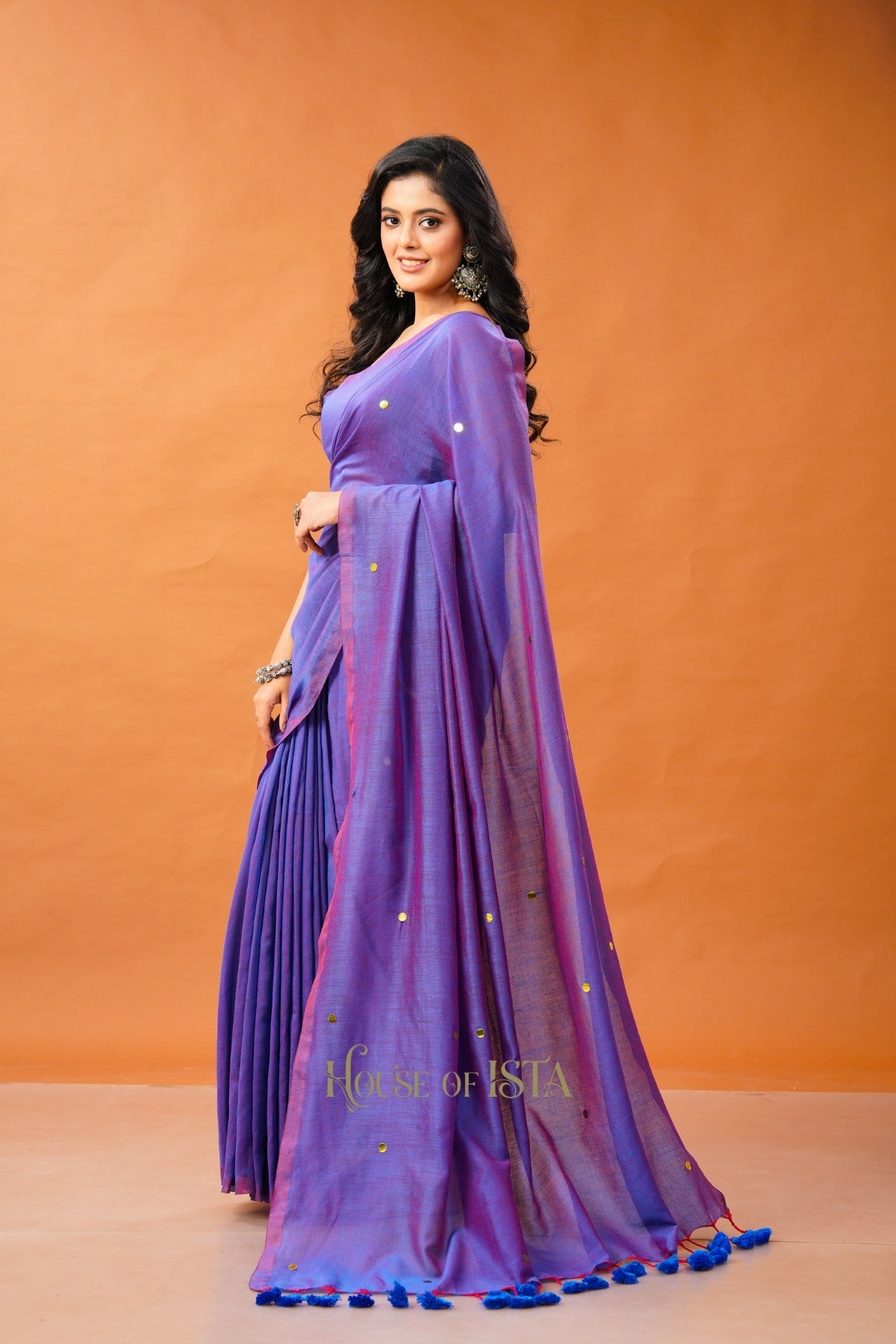 Lilac Haze Cotton Saree