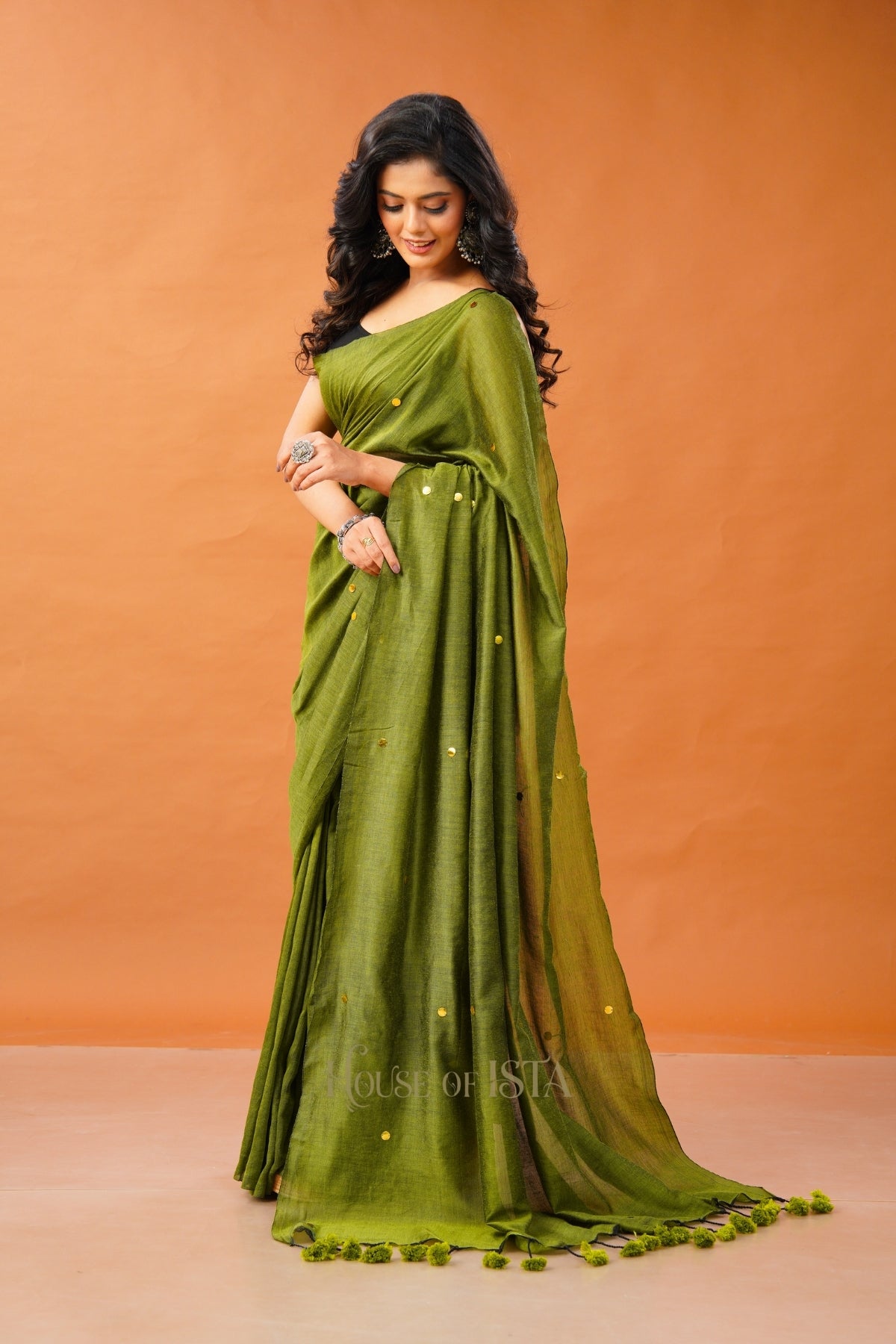 The Heena Halo Cotton Saree