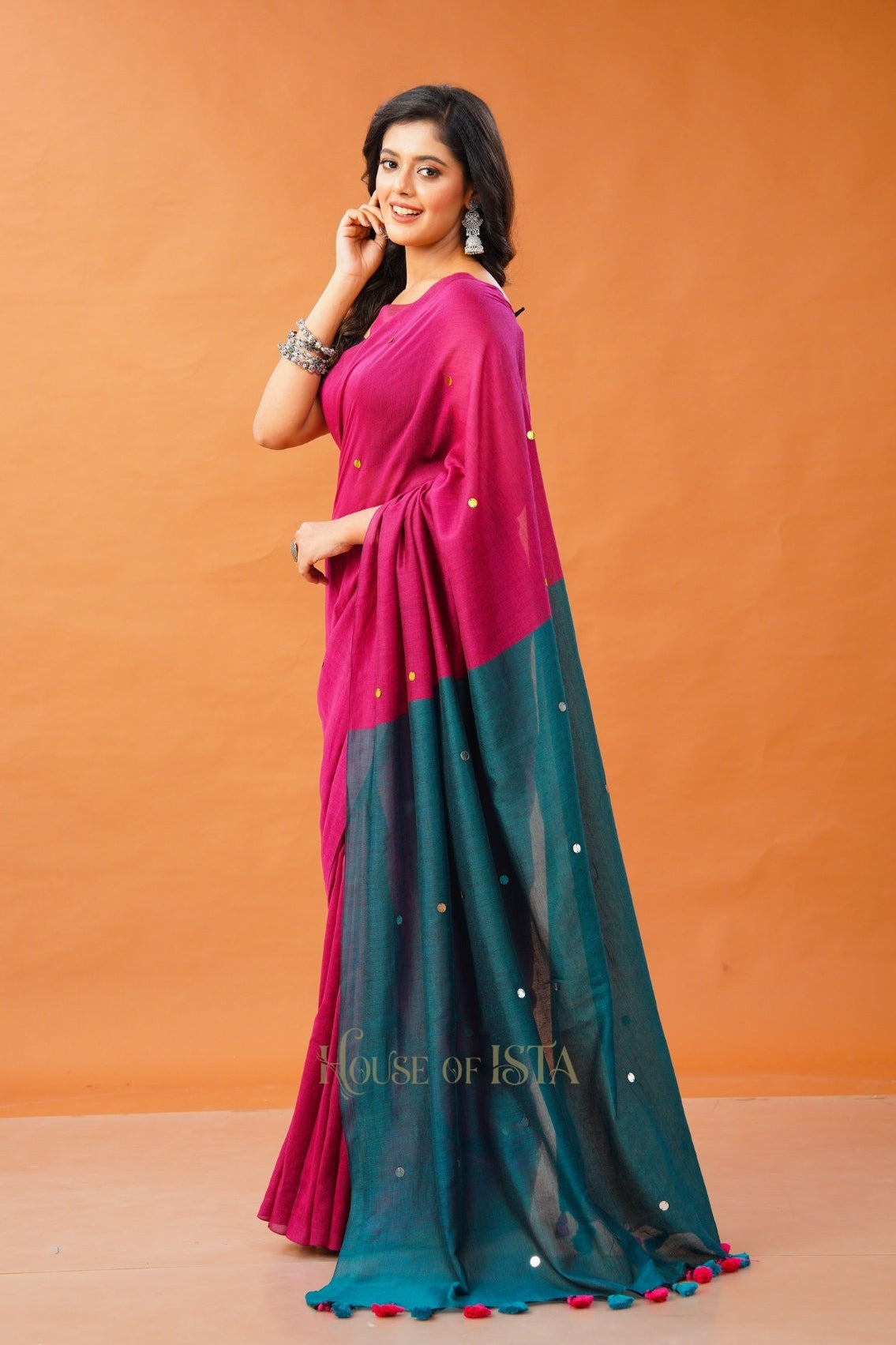 Twilight Syrah Cotton Saree