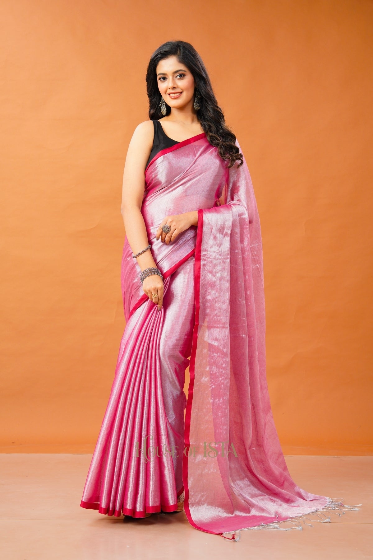 Petal Shimmer Tissue Cotton Saree