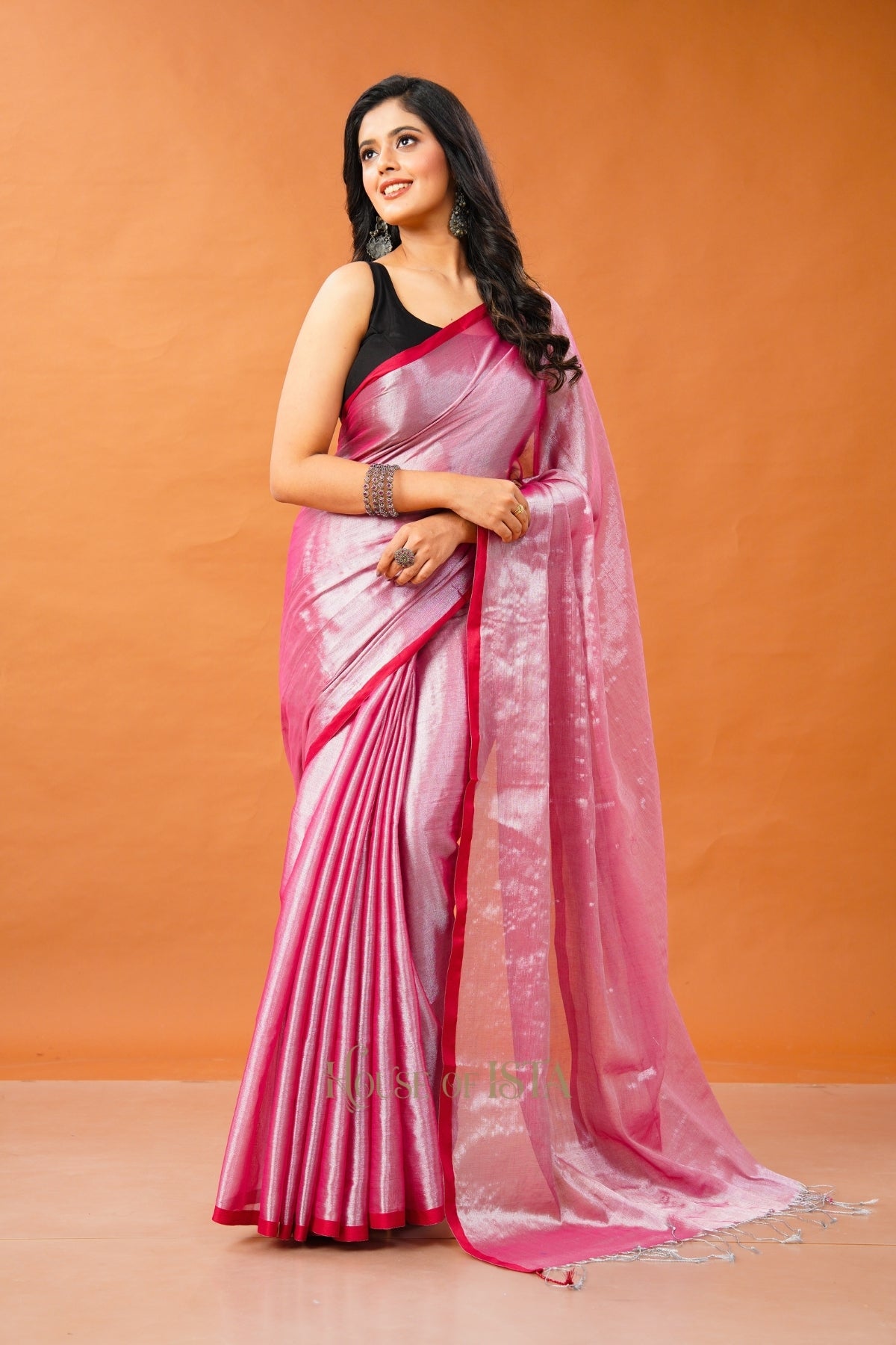 Petal Shimmer Tissue Cotton Saree