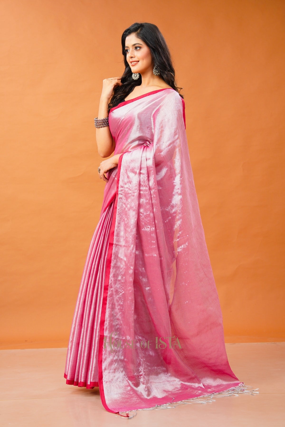 Petal Shimmer Tissue Cotton Saree