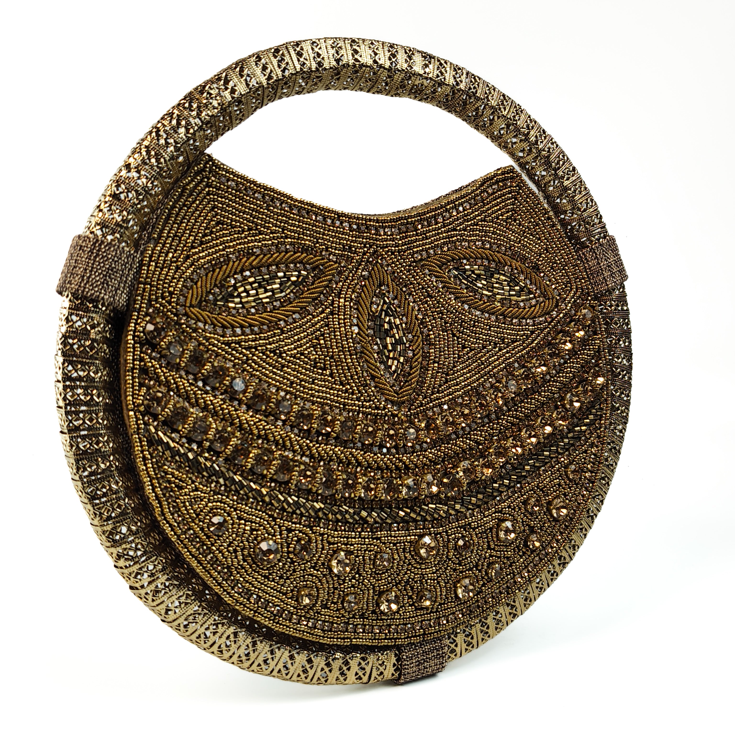 Sun-Drenched Sands Round Clutch