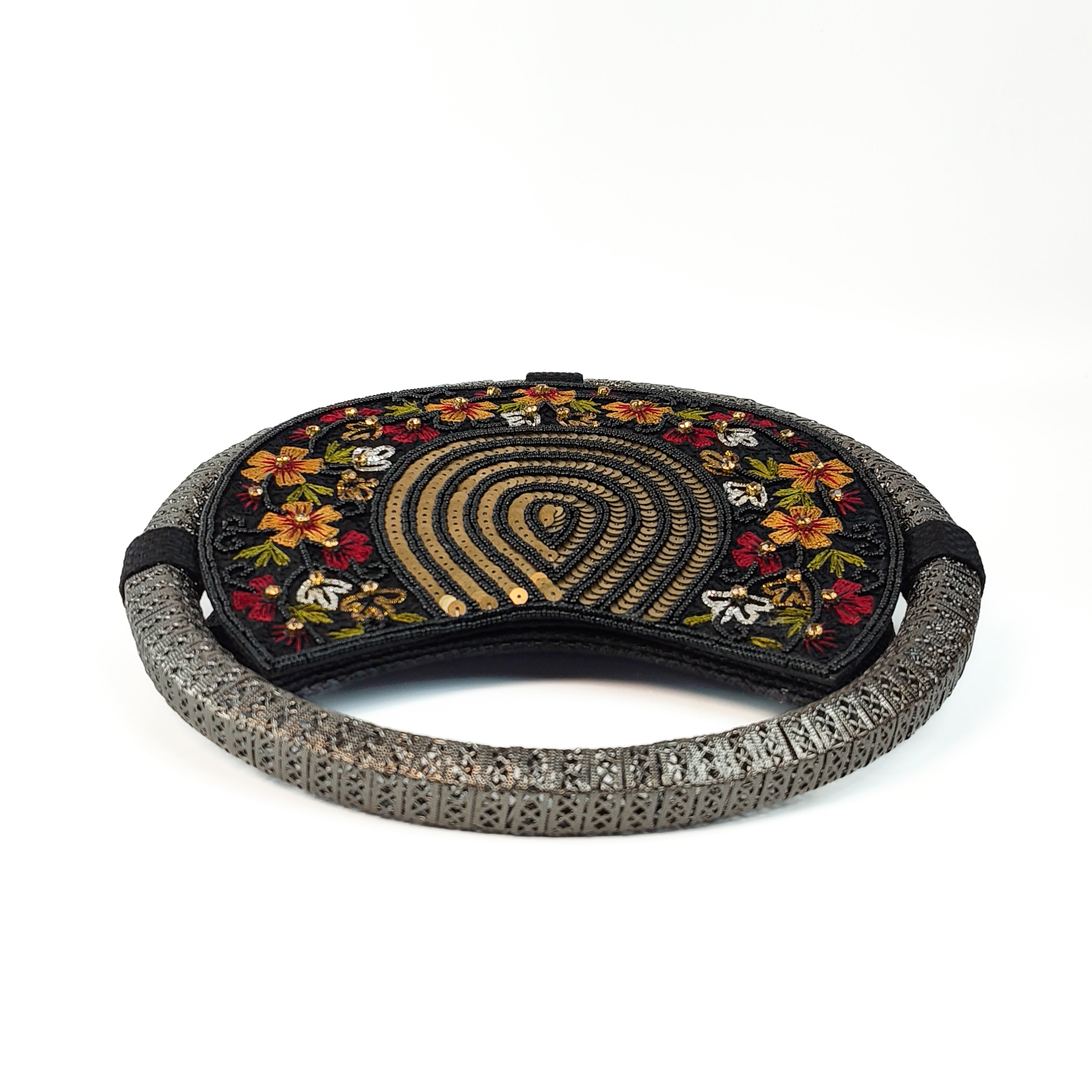 The Midnight Garden Round Clutch