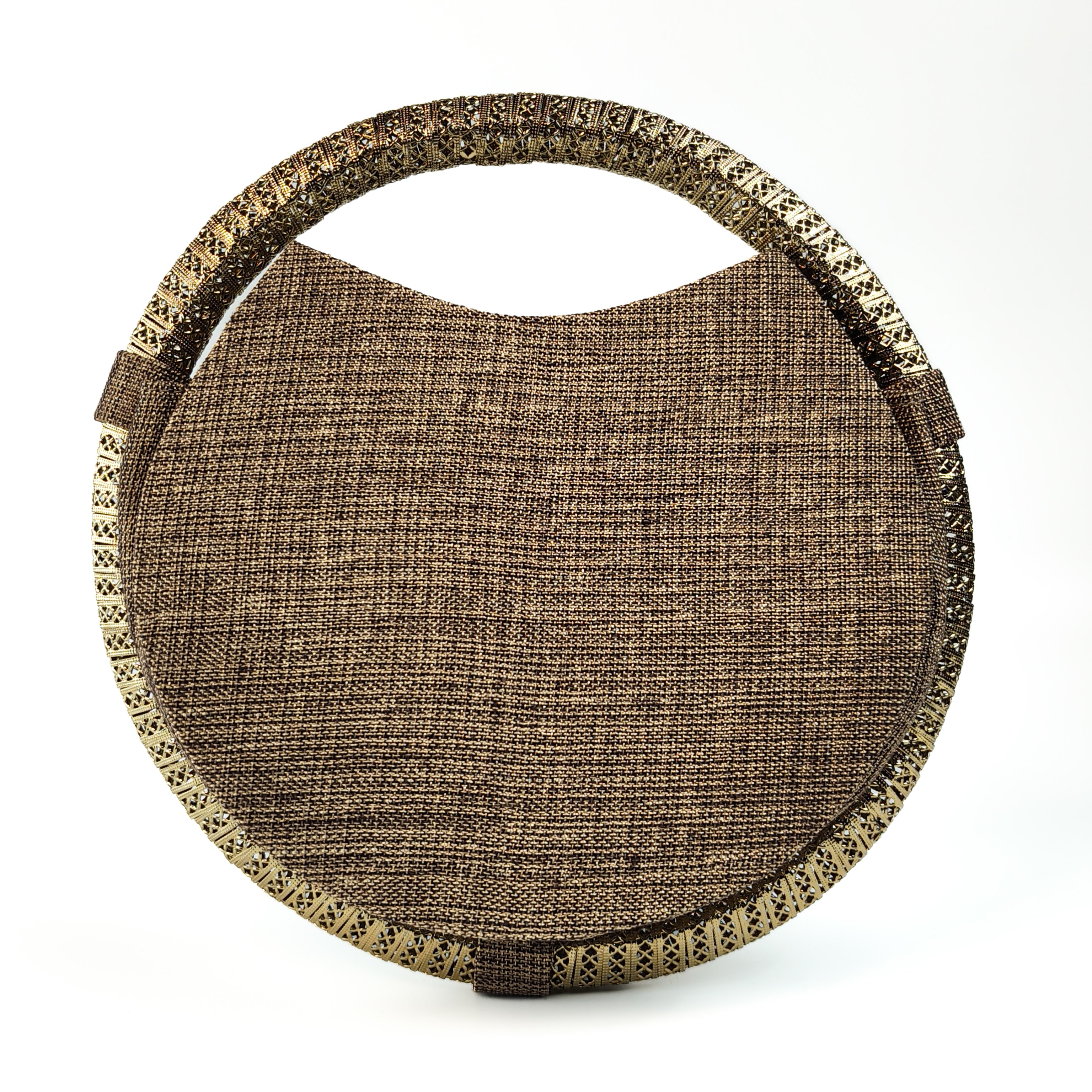 Sun-Drenched Sands Round Clutch