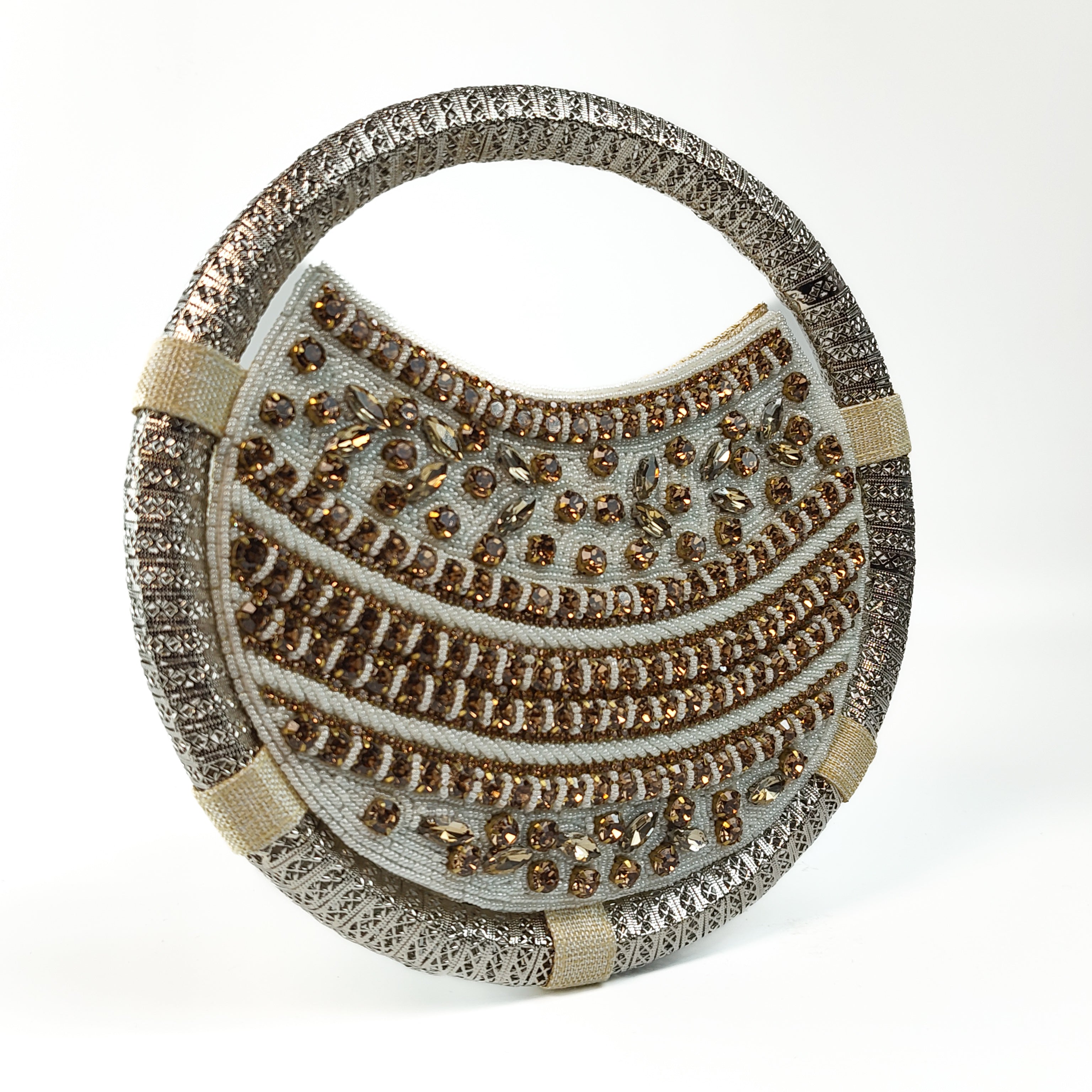 The Gilded Frost Round Clutch