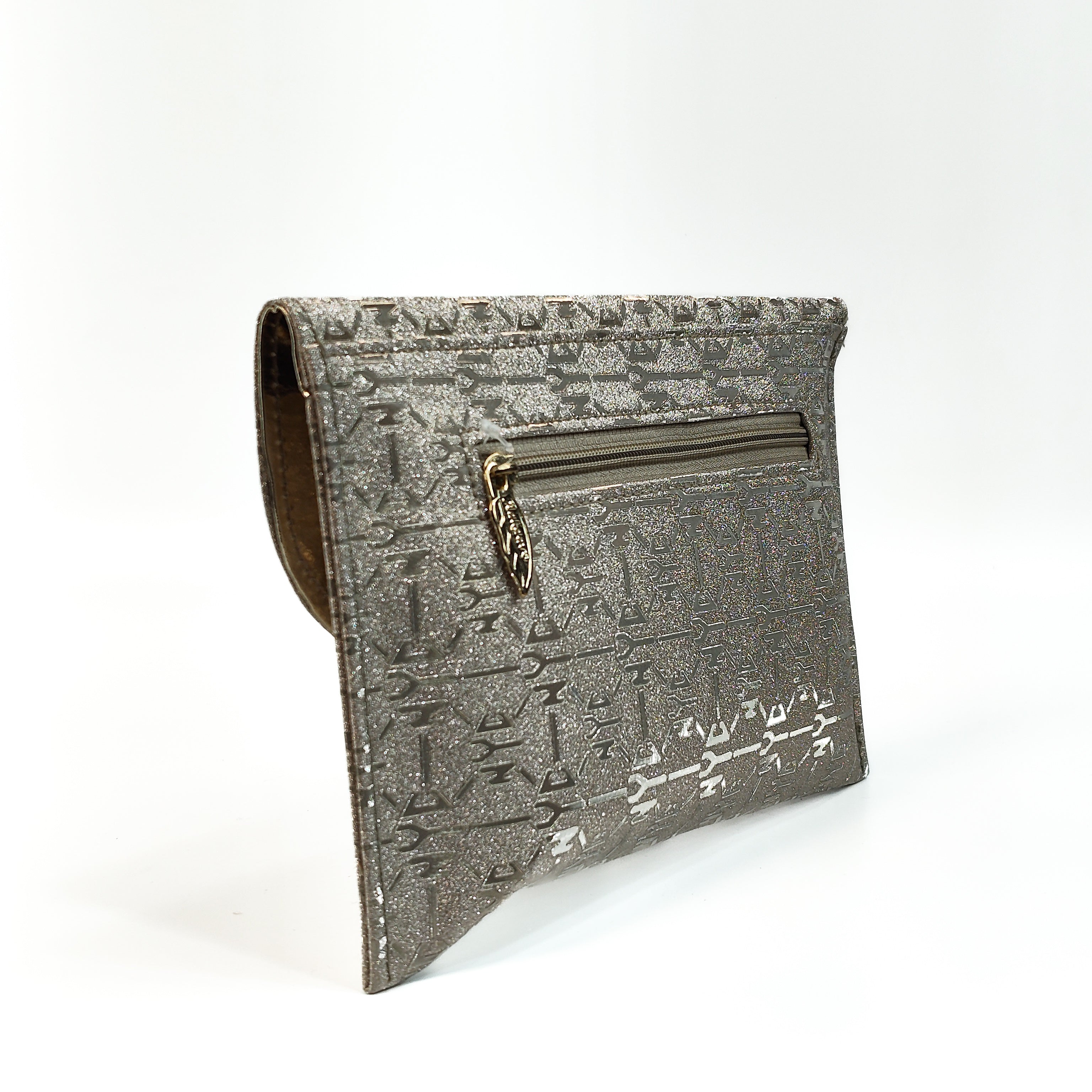 Golden Whisper Envelope Soft Clutch