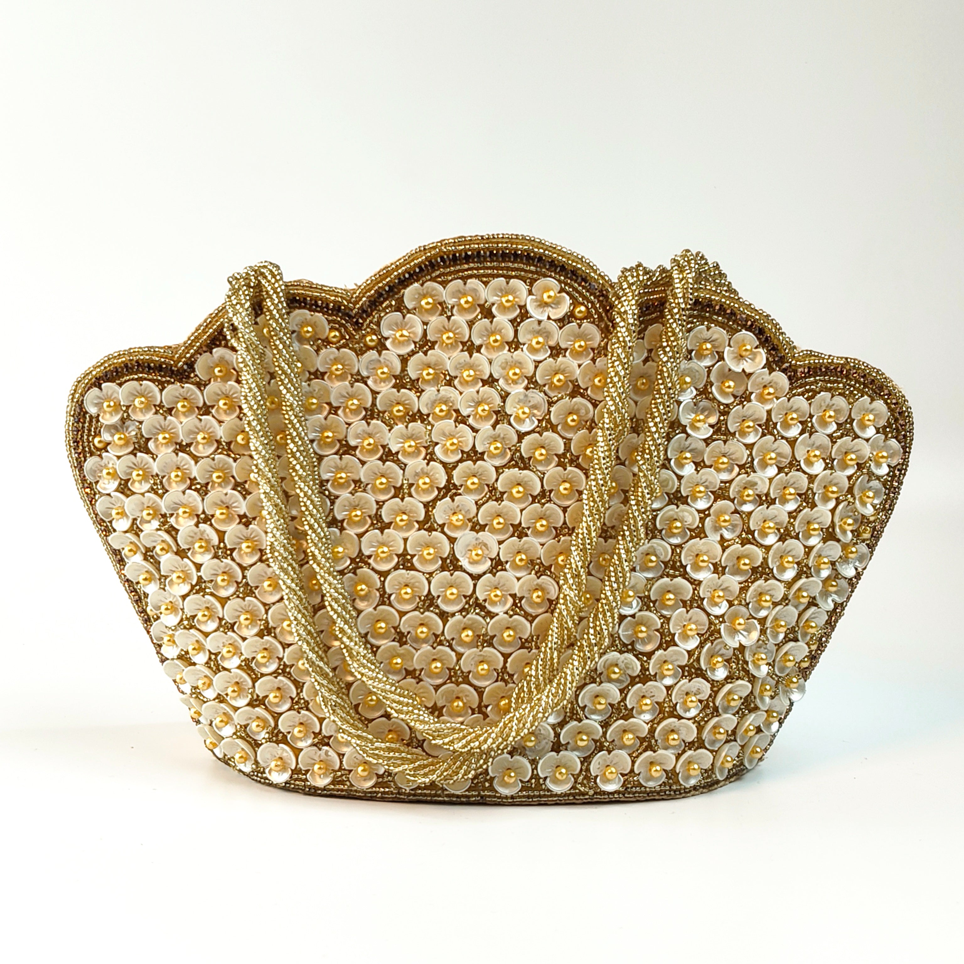 Pearl Blossom Designer Clutch
