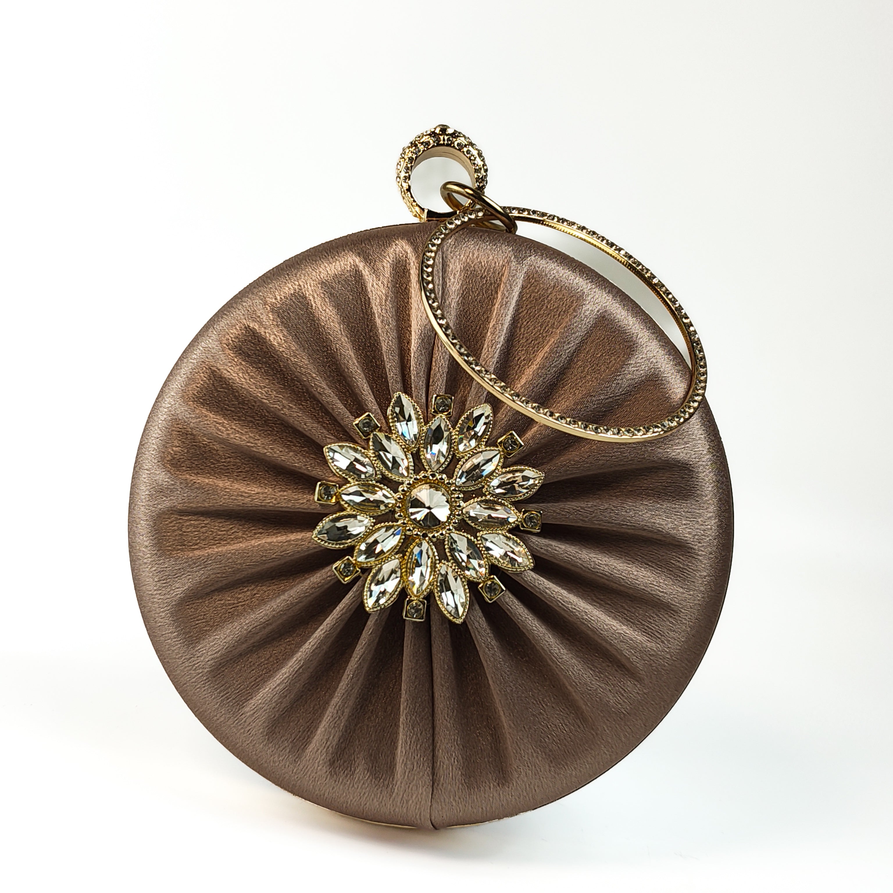 The Bronze Aura Ring Handle Clutch