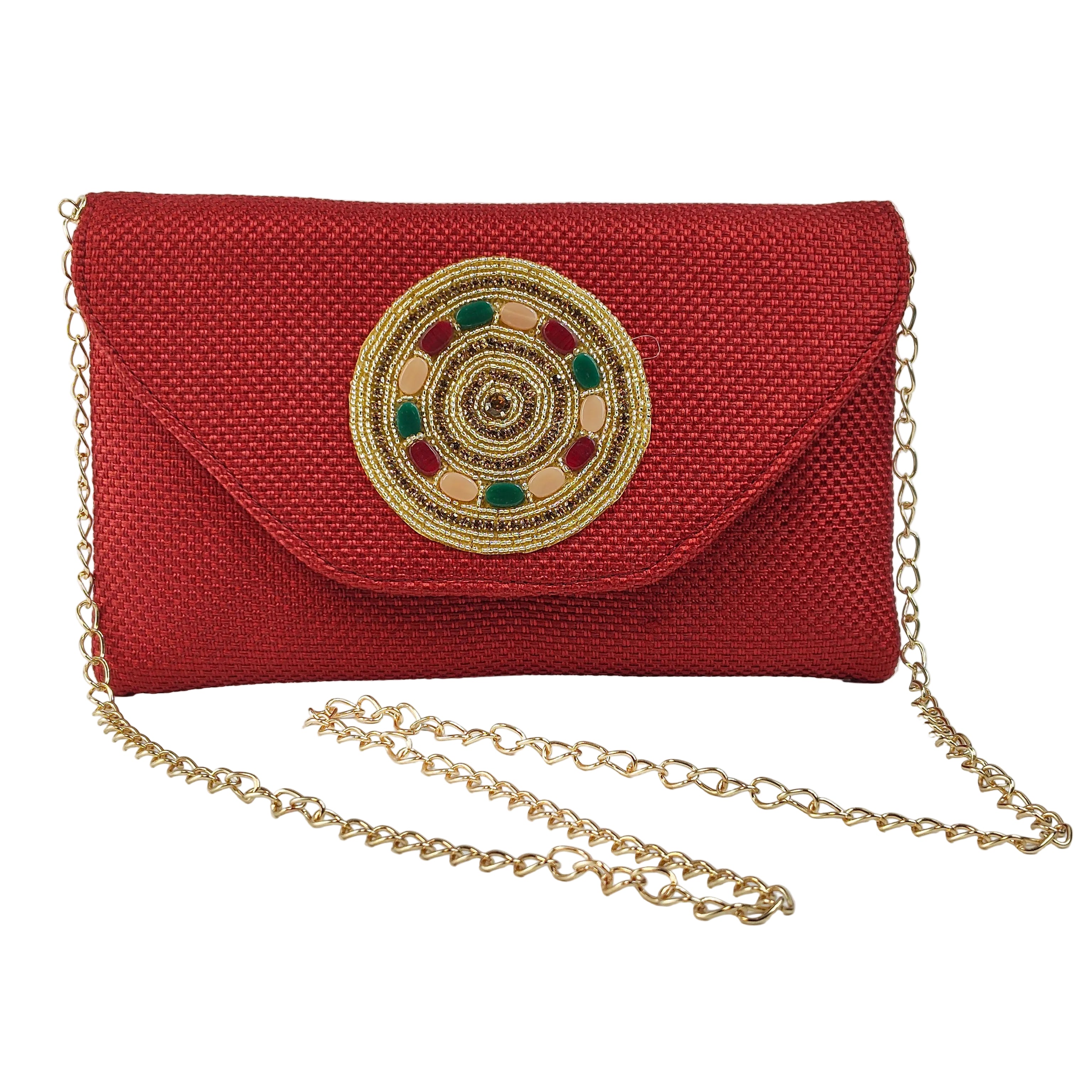 Laal Noor Envelope Clutch