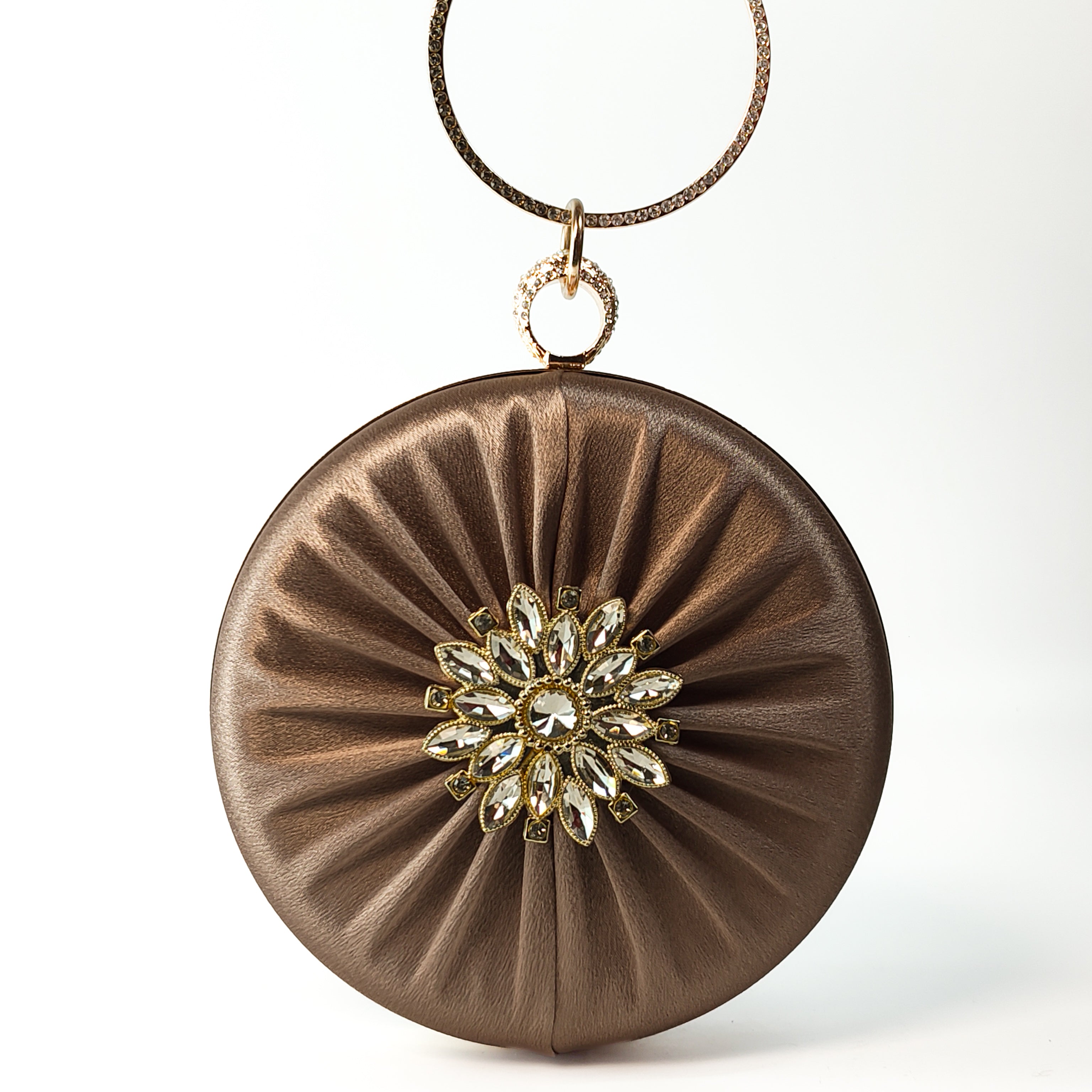 The Bronze Aura Ring Handle Clutch