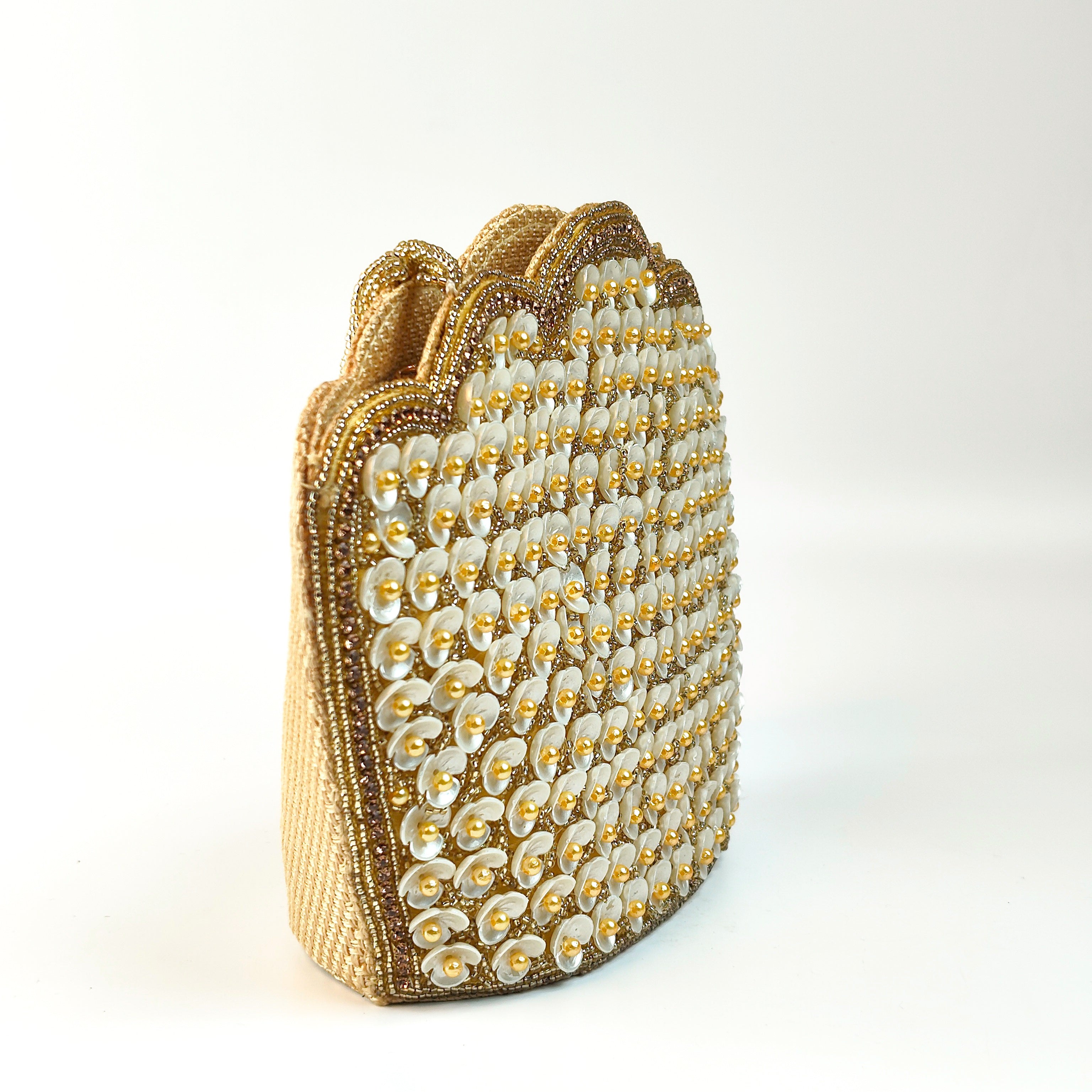 Pearl Blossom Designer Clutch