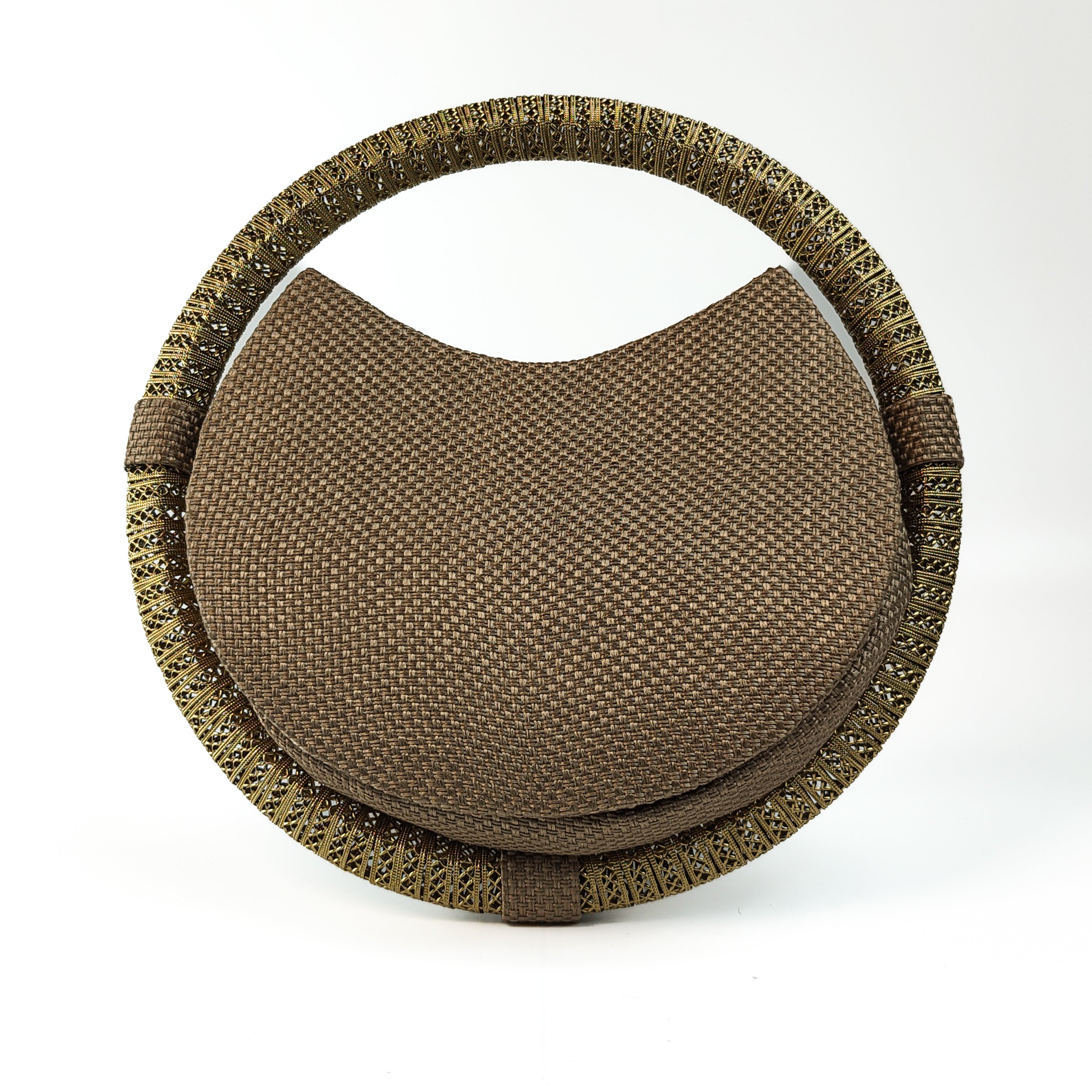The Gilded Rose Round Clutch