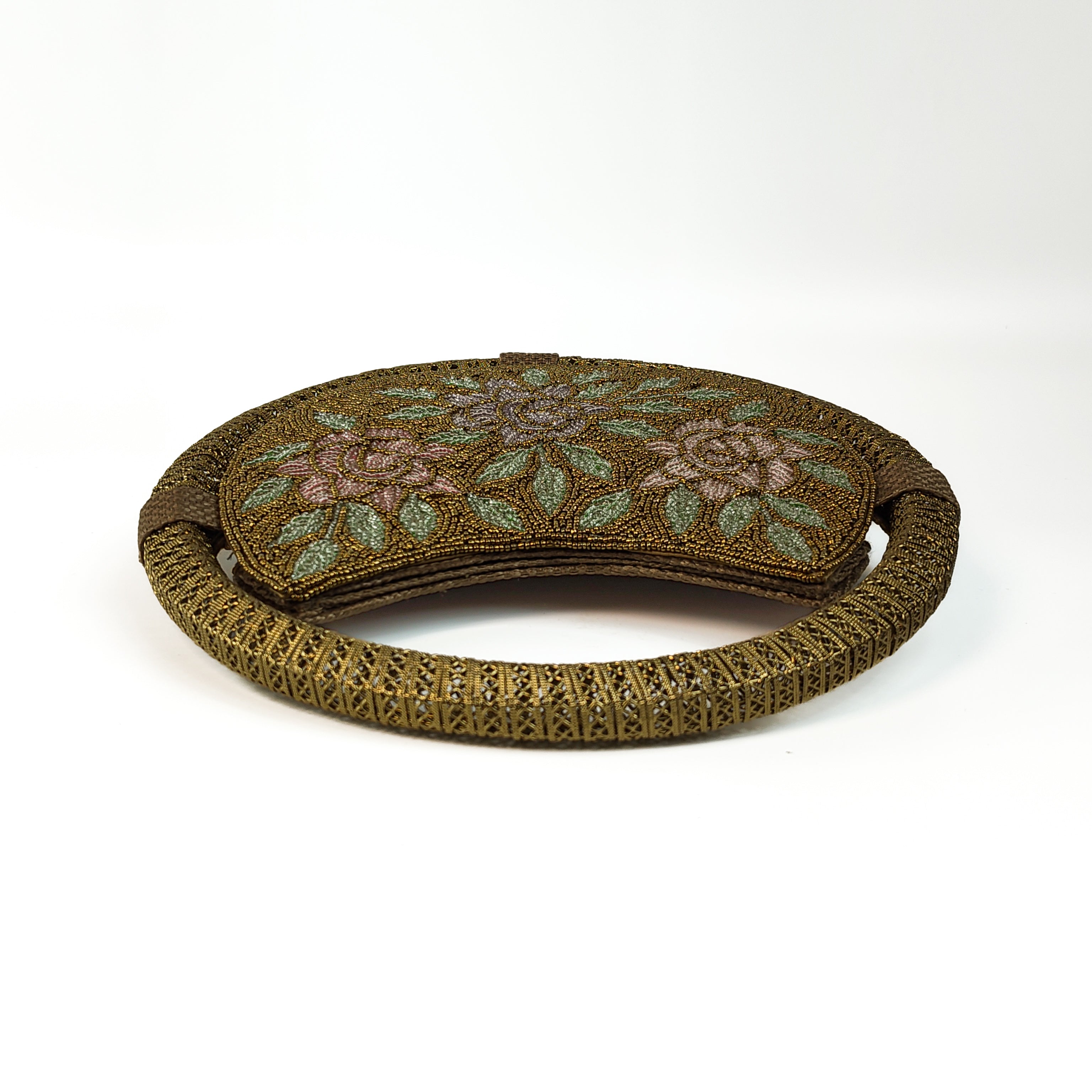 The Gilded Rose Round Clutch
