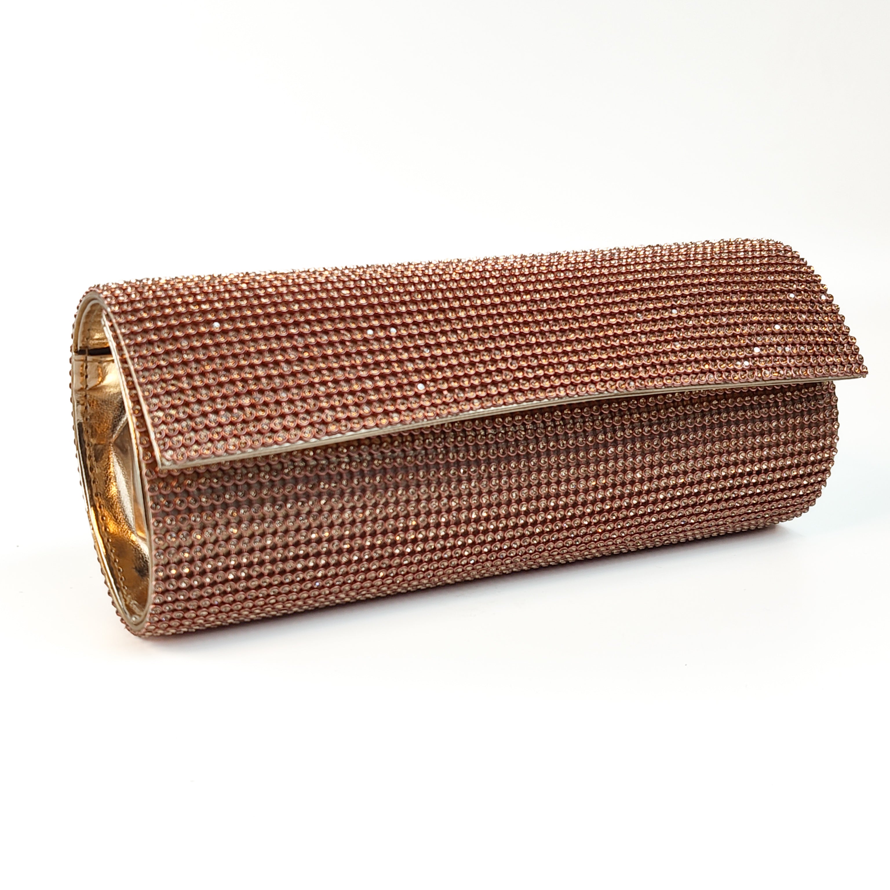 Rose Gold Crystal Clutch