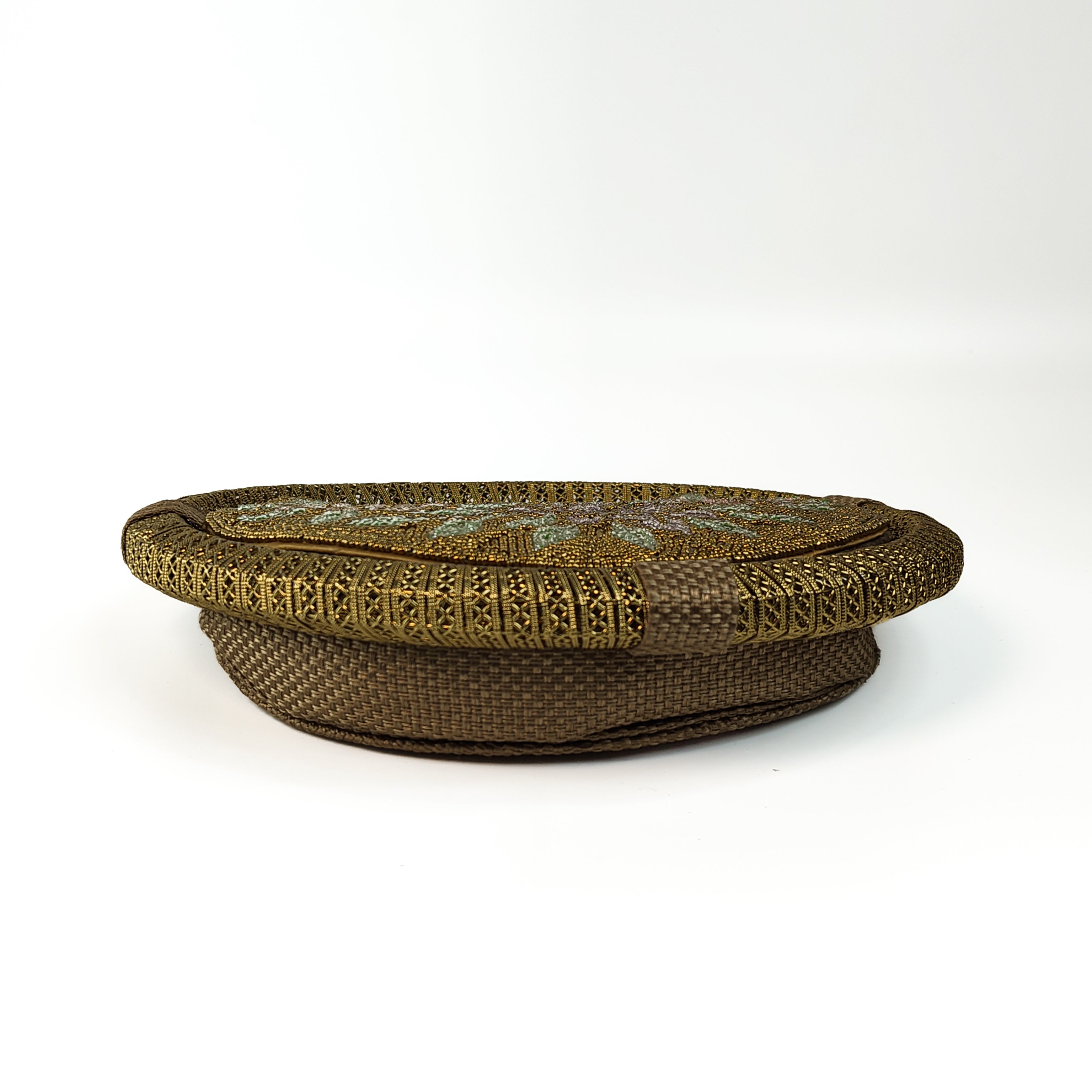 The Gilded Rose Round Clutch