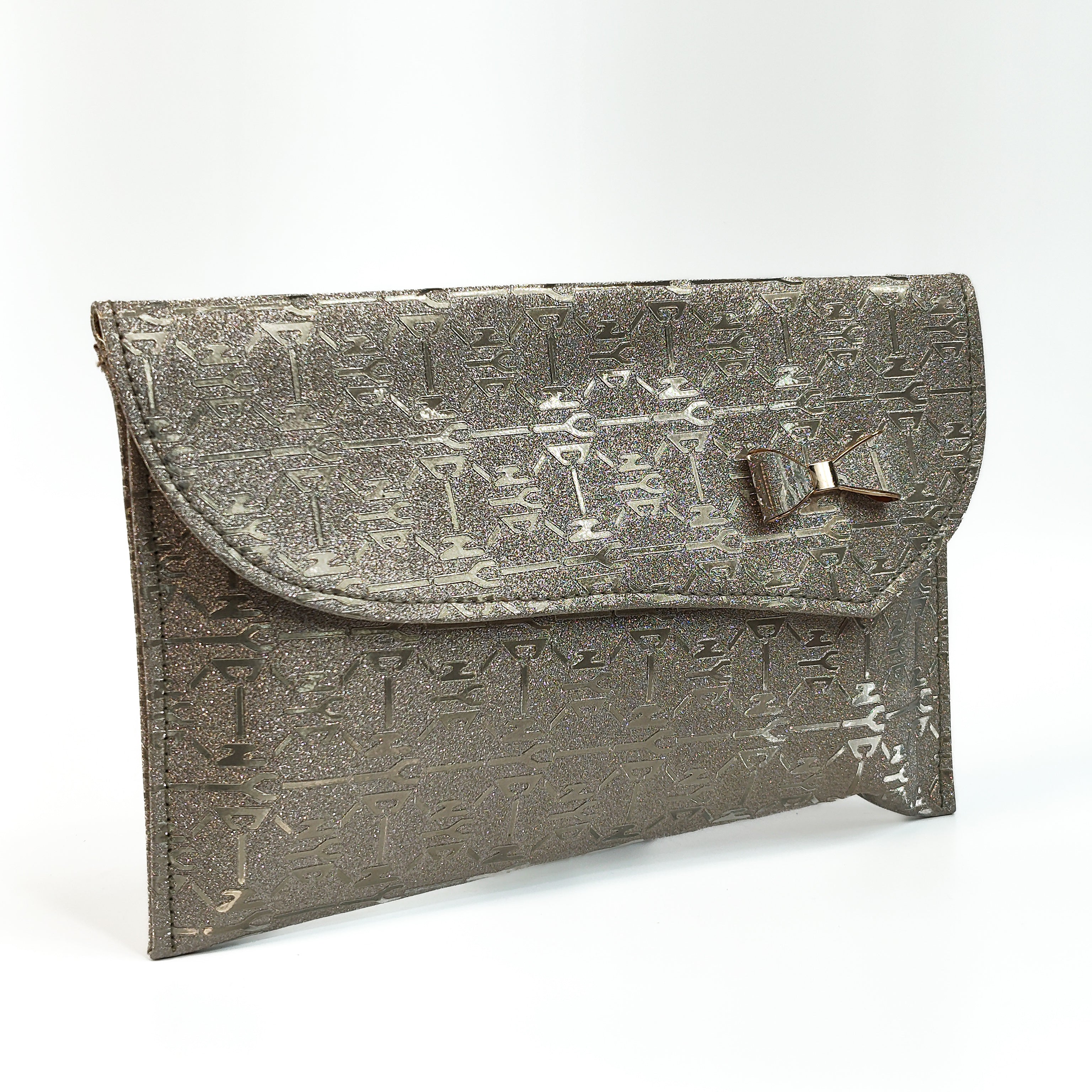 Golden Whisper Envelope Soft Clutch