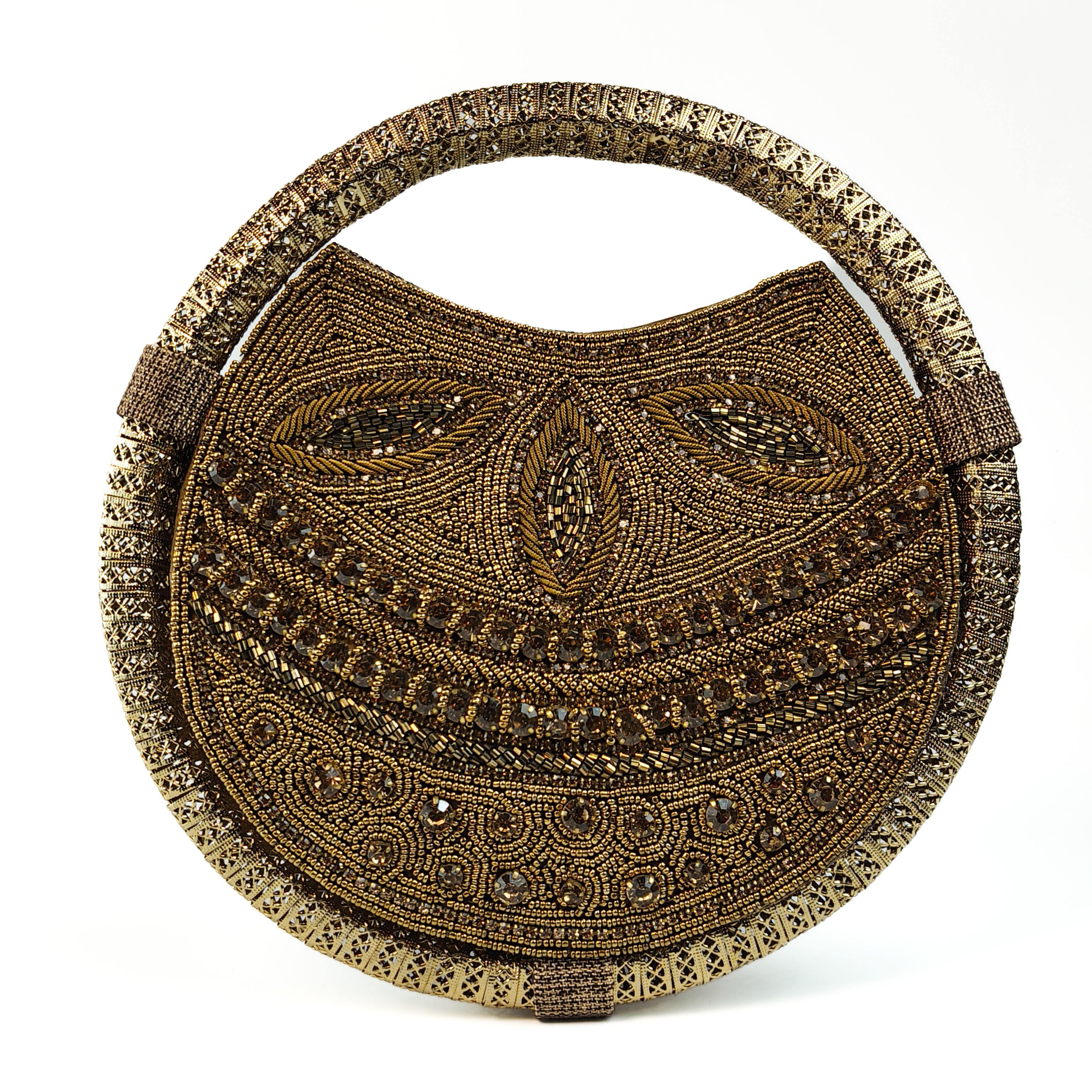 Sun-Drenched Sands Round Clutch