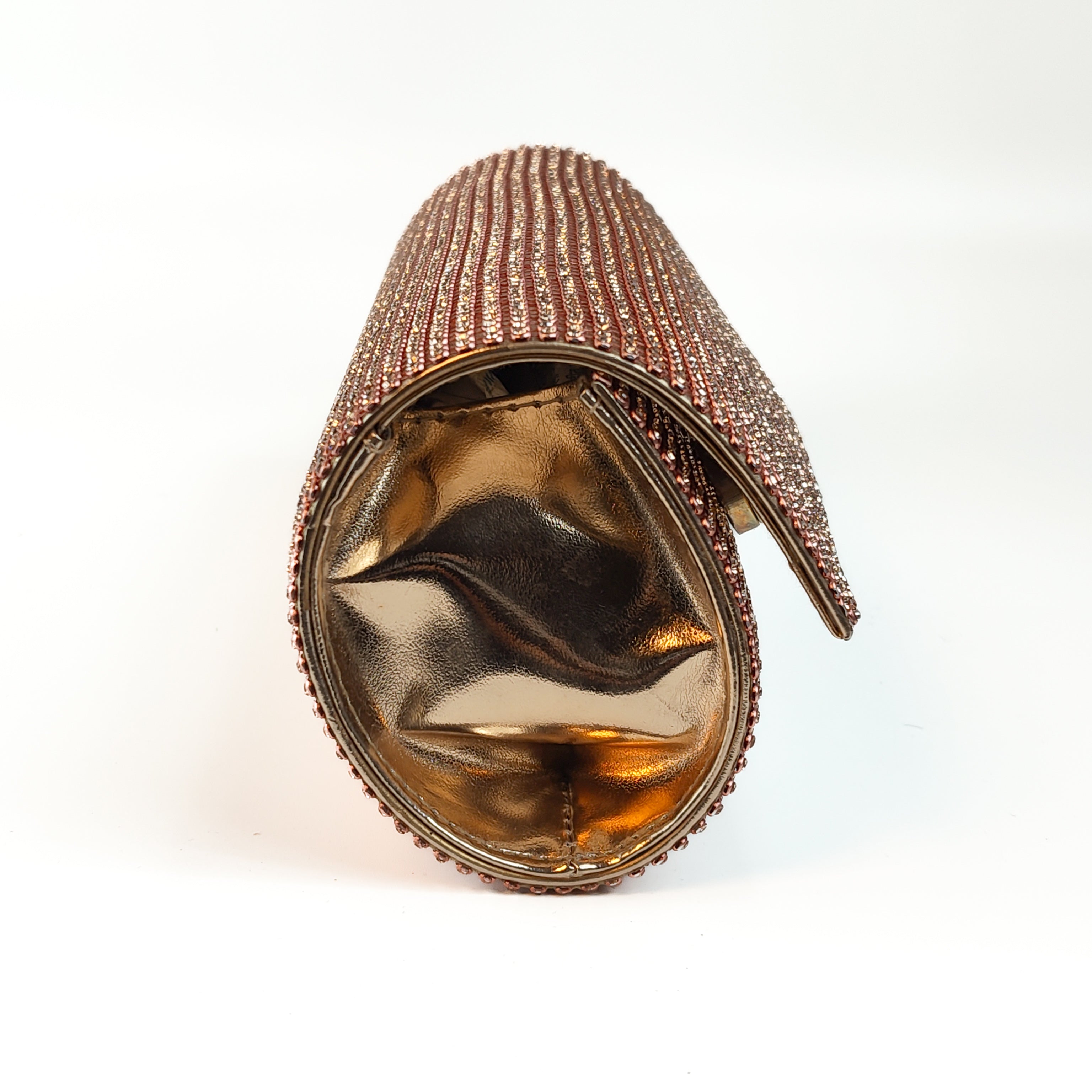 Rose Gold Crystal Clutch