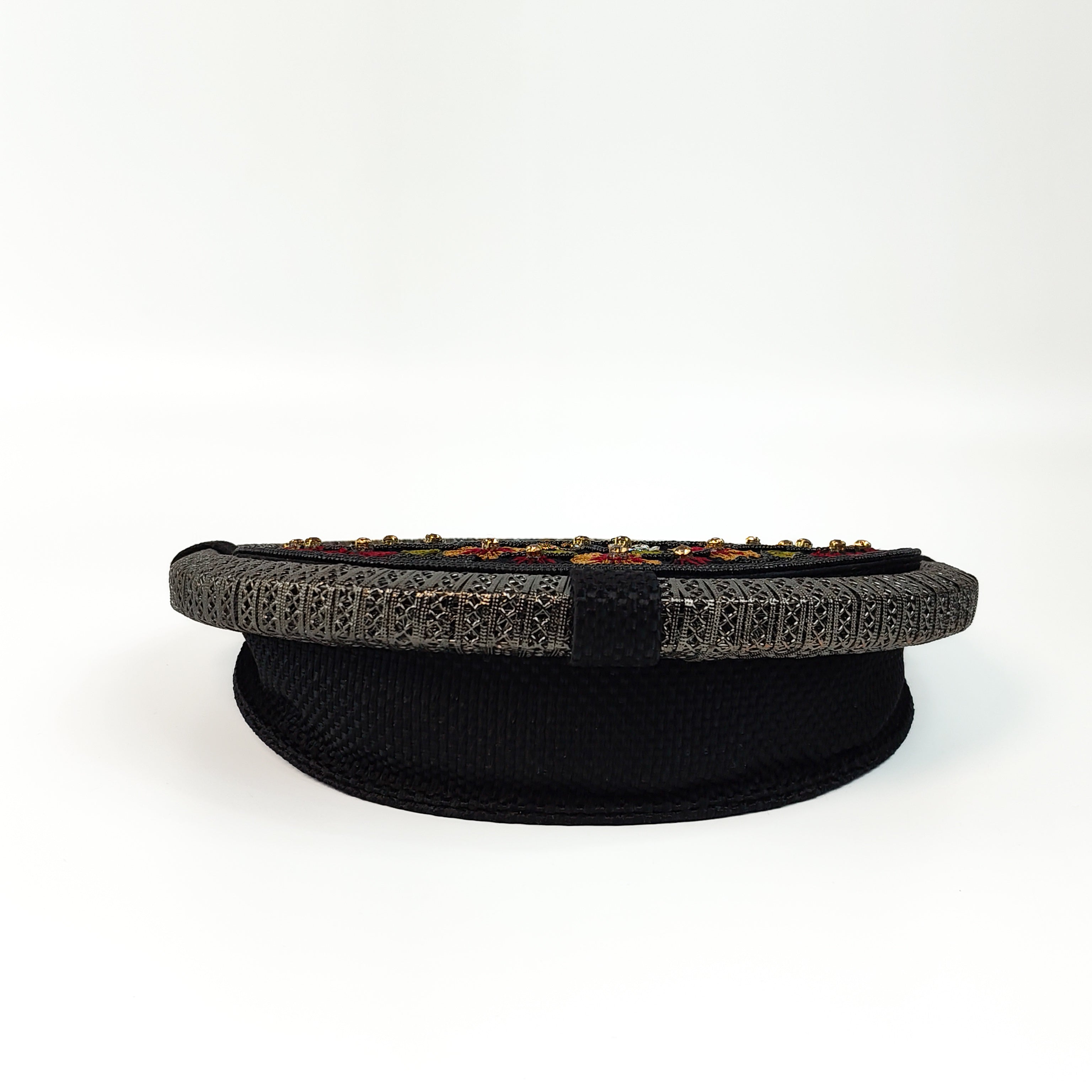 The Midnight Garden Round Clutch