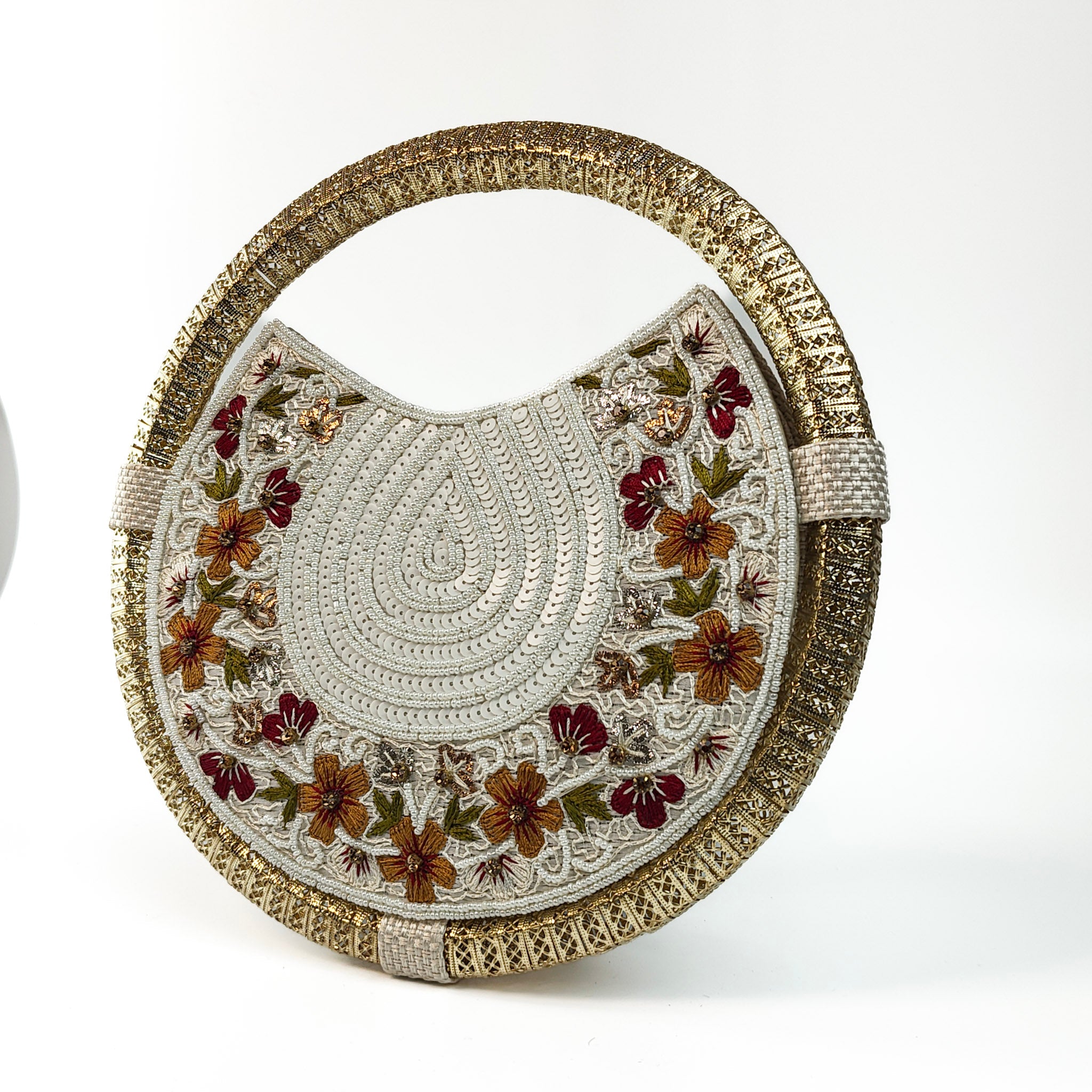 Luna Blanc Premium Round Clutch