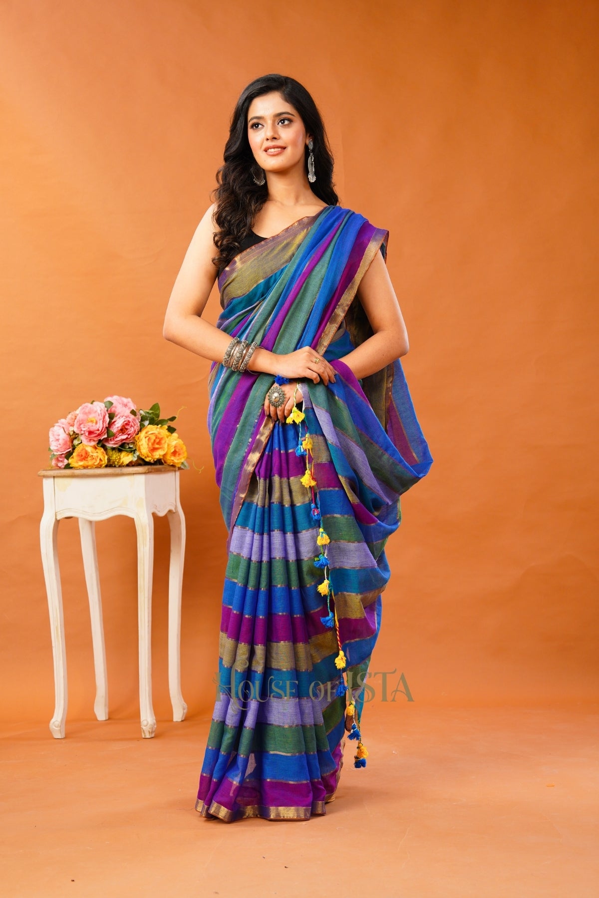 Neel Rekha Premium Cotton Saree