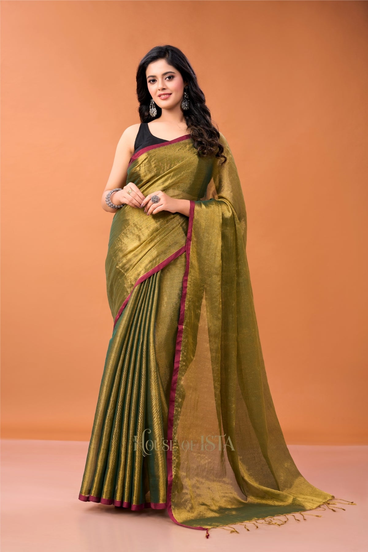 Sunehari Heena Tissue Cotton Saree