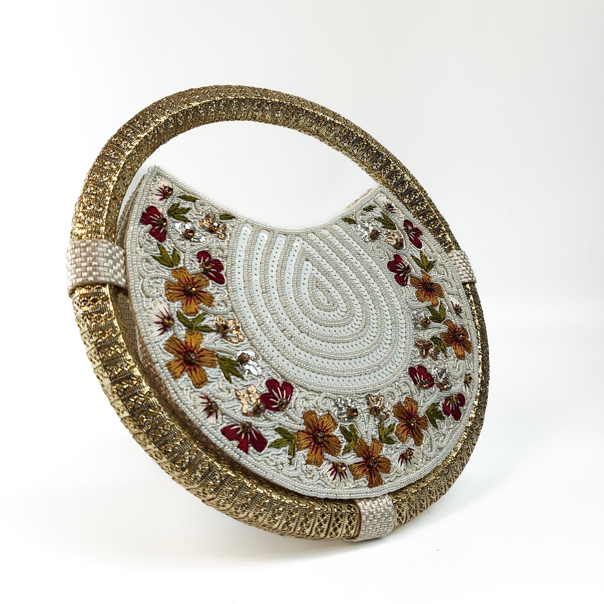 Luna Blanc Premium Round Clutch